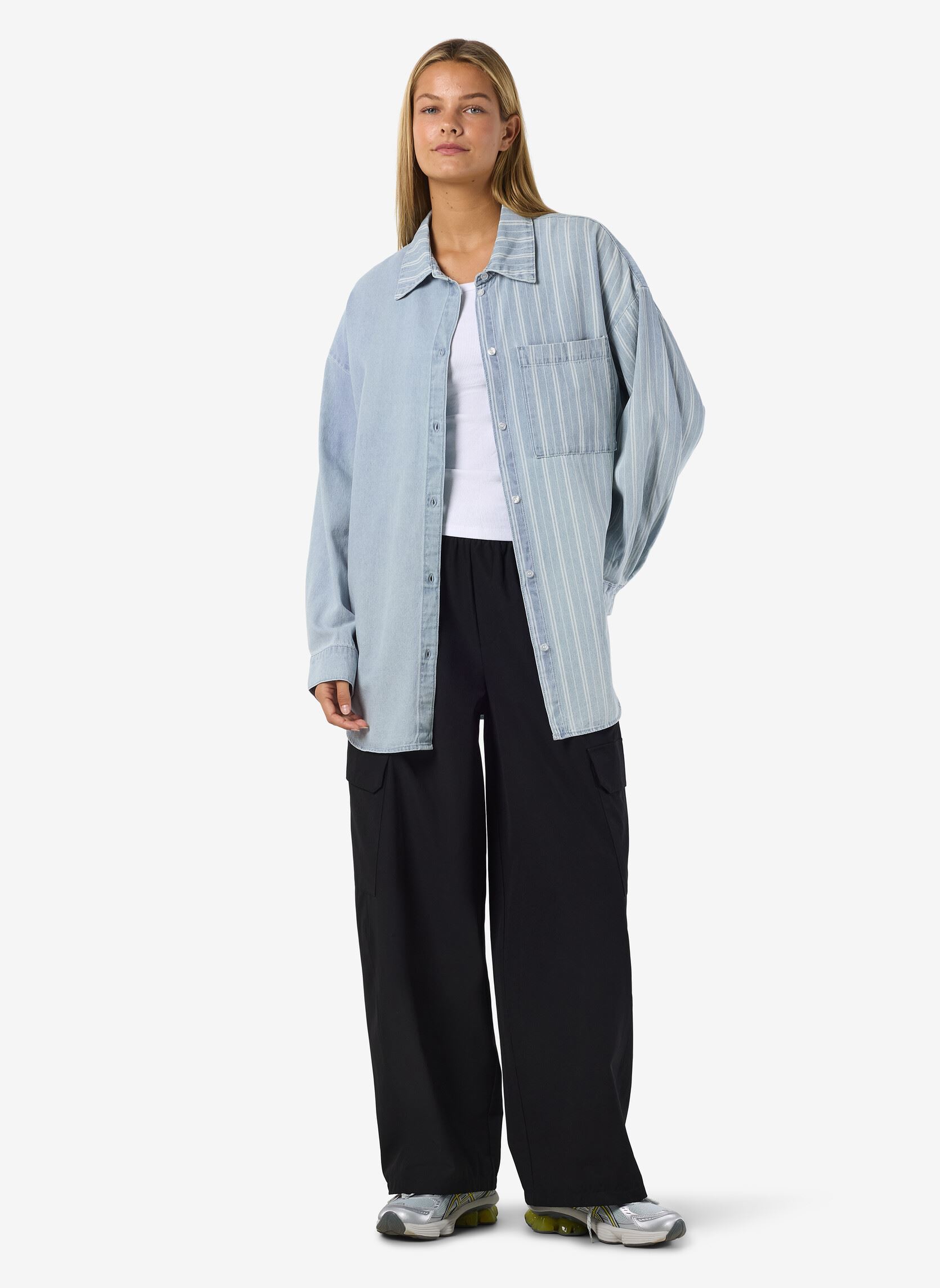 Chemises manches longues Nmkatri L/S Oversized Shirt Bs006Lb femme bleu Noisy May Chemises manches longues Nmkatri L/S Oversized Shirt Bs006Lb femme bleu Medium Blue Denim