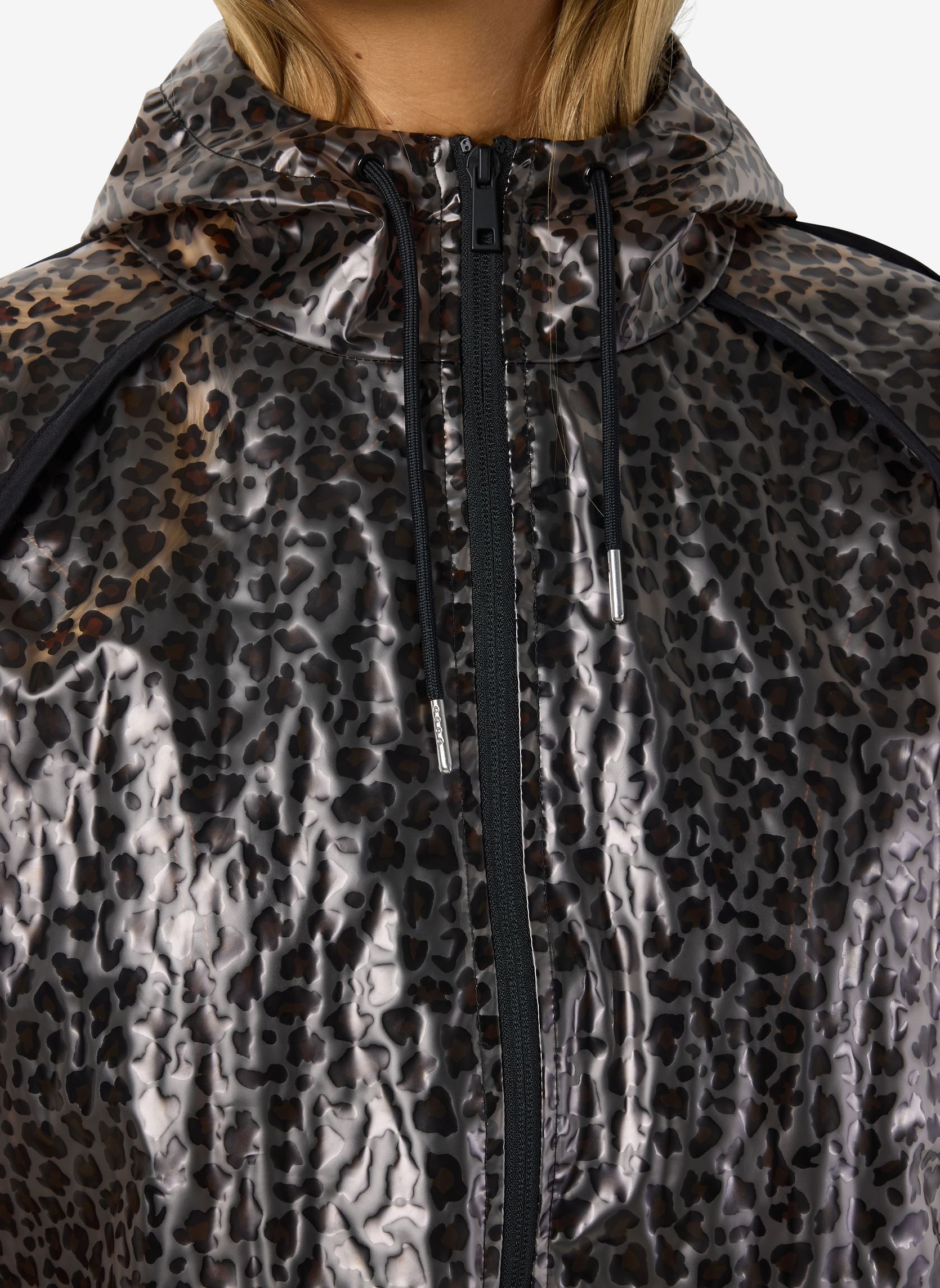 Jacken Nmsky Transparent Hood Jacket damen schwarz Noisy May Jacken Nmsky Transparent Hood Jacket damen schwarz Black