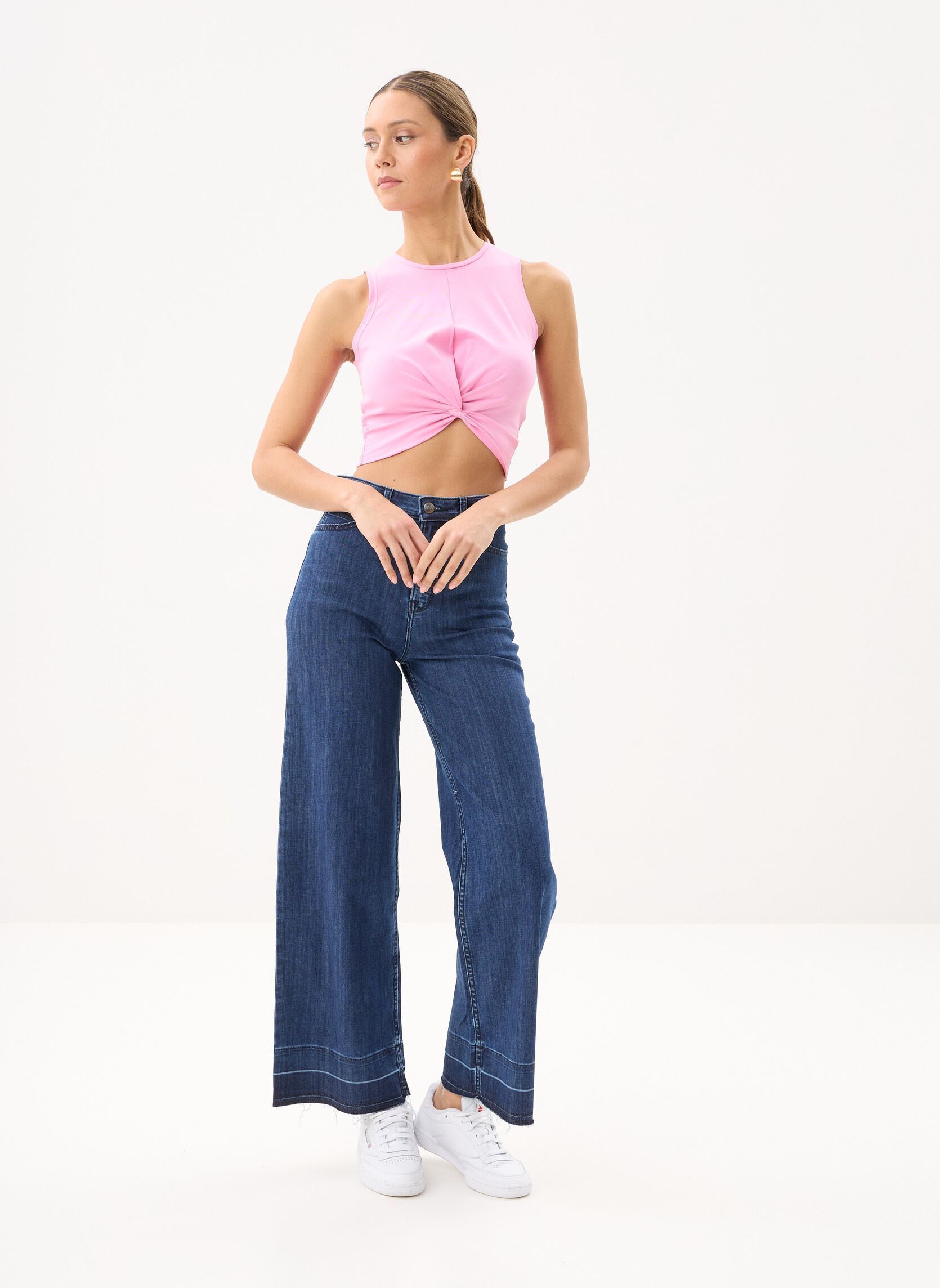 Tops Nmtwiggi S/L Top Fwd Noos dames roze Noisy May Tops Nmtwiggi S/L Top Fwd Noos dames roze Begonia Pink