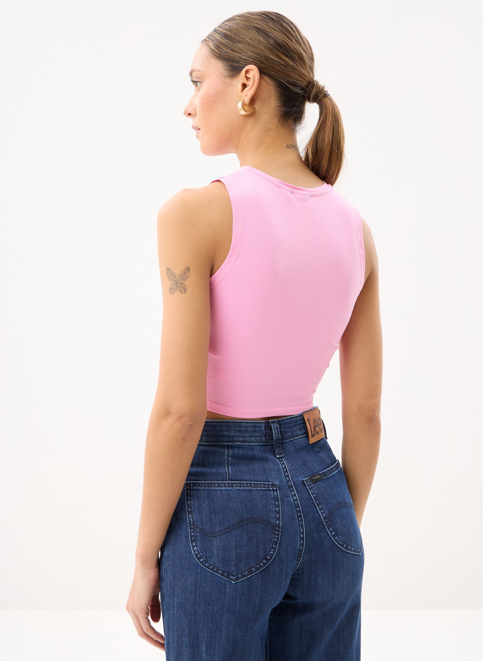 Tops Nmtwiggi S/L Top Fwd Noos dames roze Noisy May Tops Nmtwiggi S/L Top Fwd Noos dames roze Begonia Pink