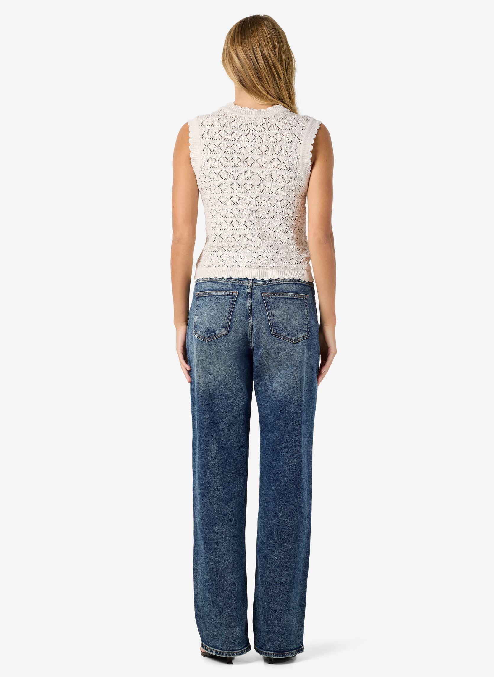 Tops Nmlaika S/L O-Neck Knit Top Fwd femme blanc Noisy May Tops Nmlaika S/L O-Neck Knit Top Fwd femme blanc Birch