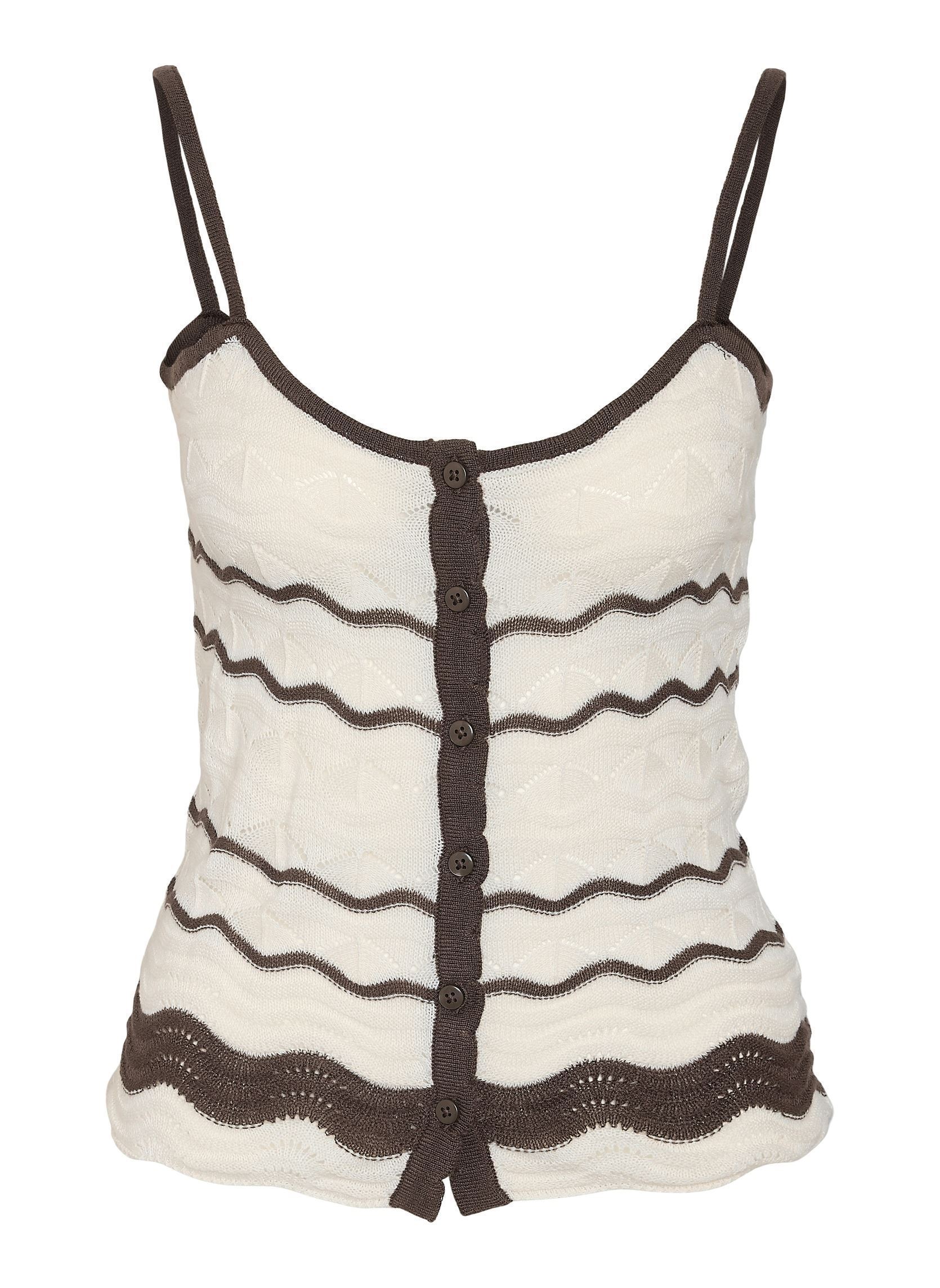 Tops Nmsadie S/L Strap Knit Top femme beige Noisy May Tops Nmsadie S/L Strap Knit Top femme beige Birch
