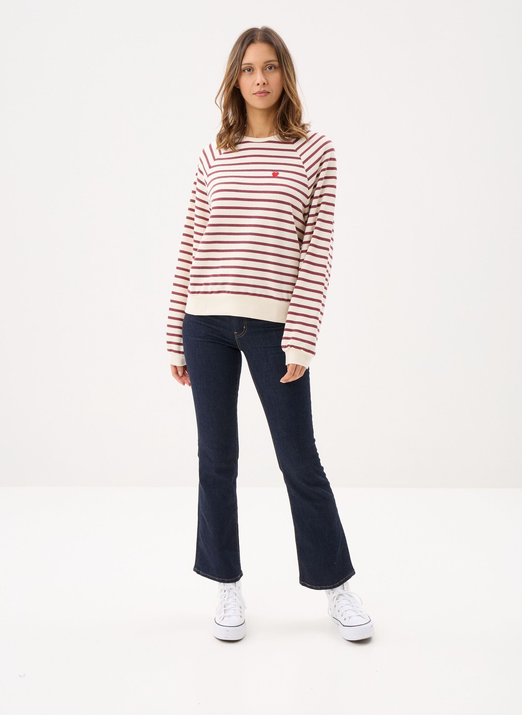 Sweatshirts Pcgreta Ls Emb Ub Sweat Noos damen weiß Pieces Sweatshirts Pcgreta Ls Emb Ub Sweat Noos damen weiß Cloud Dancer