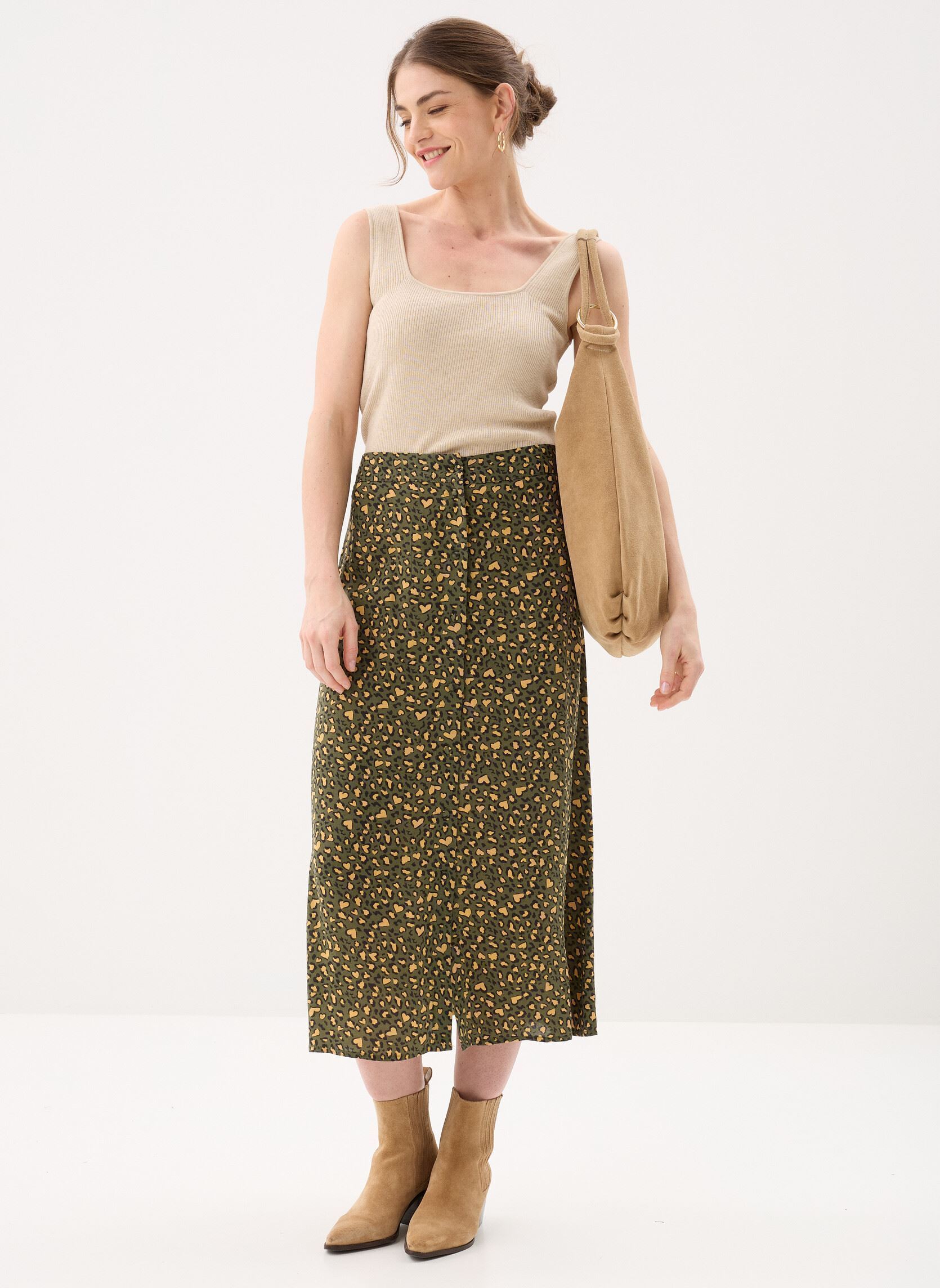 Lange rokken Pcjanne Mw Skirt Aop Fc Bc dames groen Pieces Lange rokken Pcjanne Mw Skirt Aop Fc Bc dames groen KALAMATA