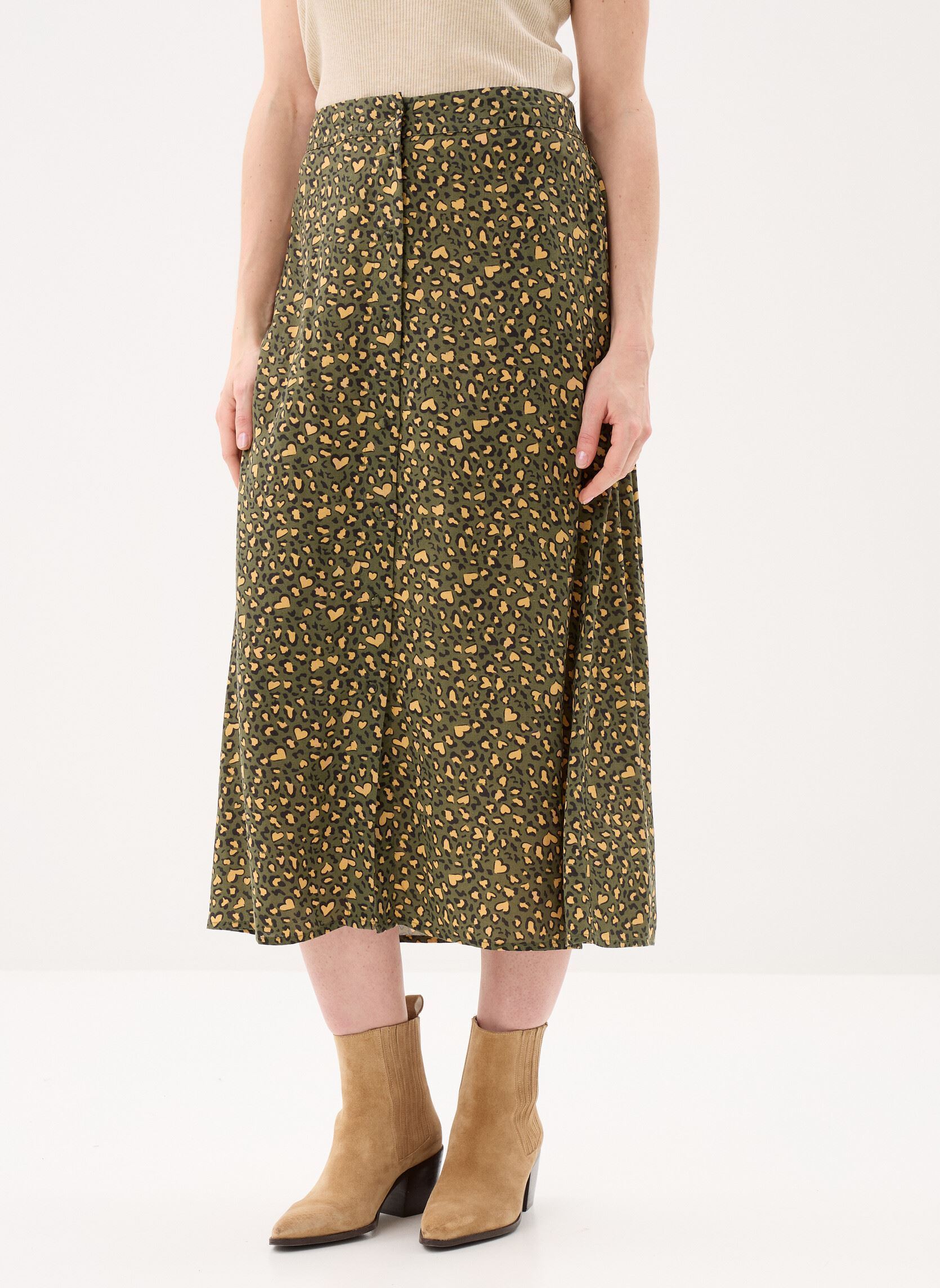 Lange rokken Pcjanne Mw Skirt Aop Fc Bc dames groen Pieces Lange rokken Pcjanne Mw Skirt Aop Fc Bc dames groen KALAMATA