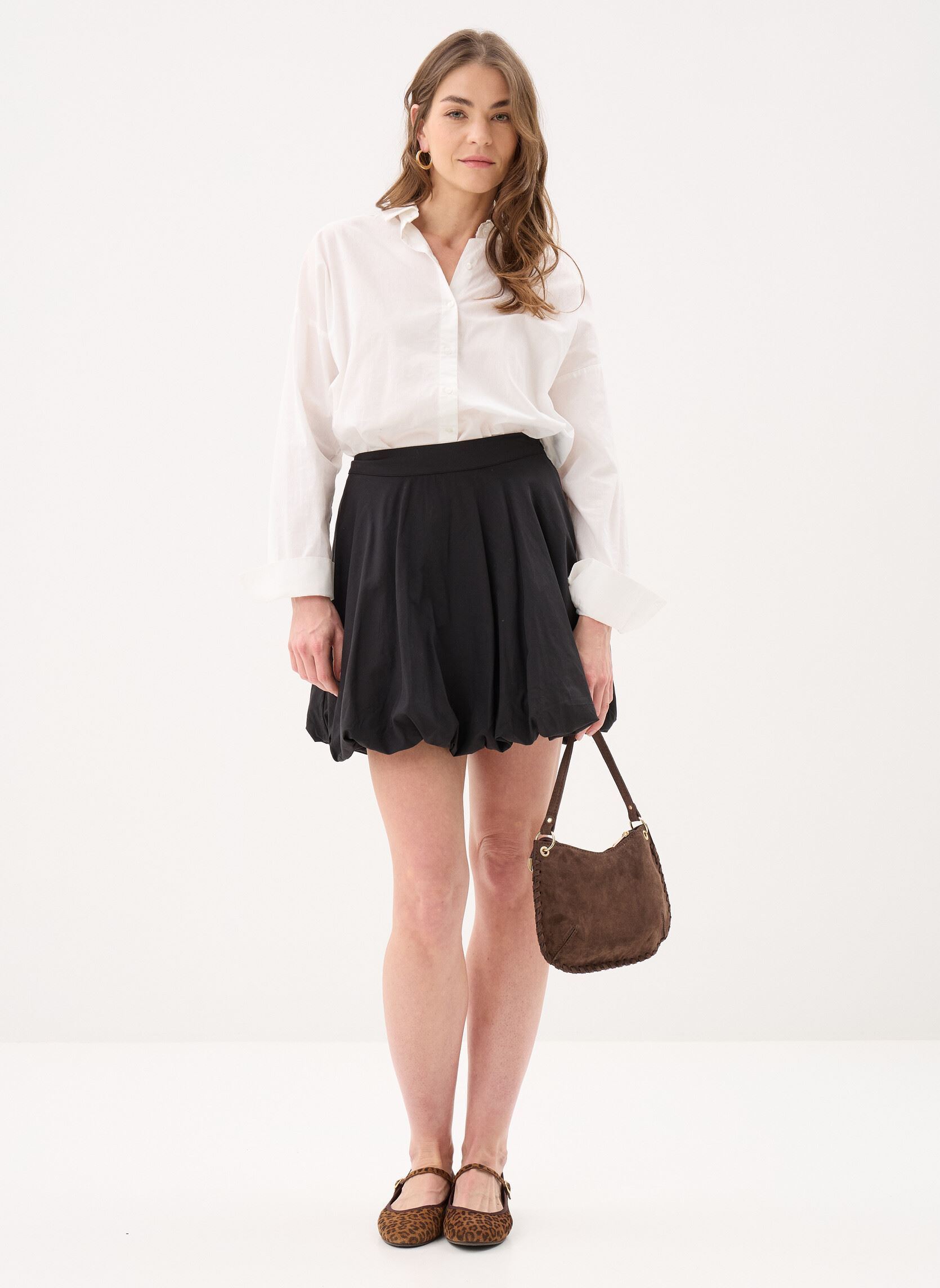 Korte rokken Pcmauve Hw Short Skirt Wvn dames zwart Pieces Korte rokken Pcmauve Hw Short Skirt Wvn dames zwart Black