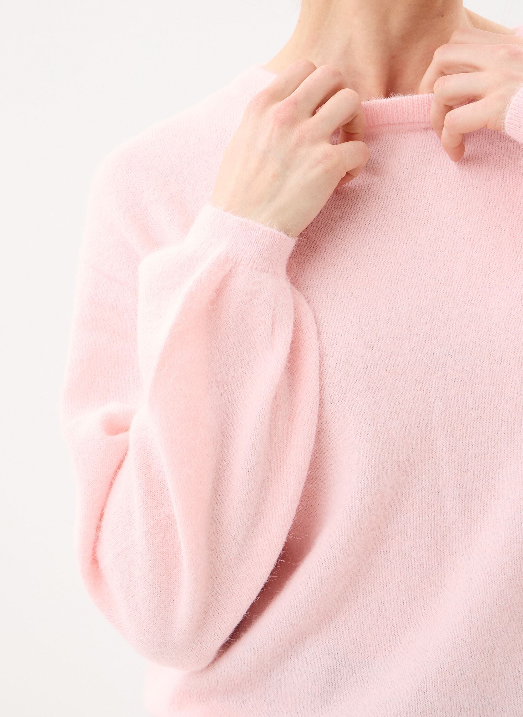 Pulls Pcnaomi Ls O-Neck Knit Noos Bc femme rose Pieces Pulls Pcnaomi Ls O-Neck Knit Noos Bc femme rose ROSEATE SPOONBILL