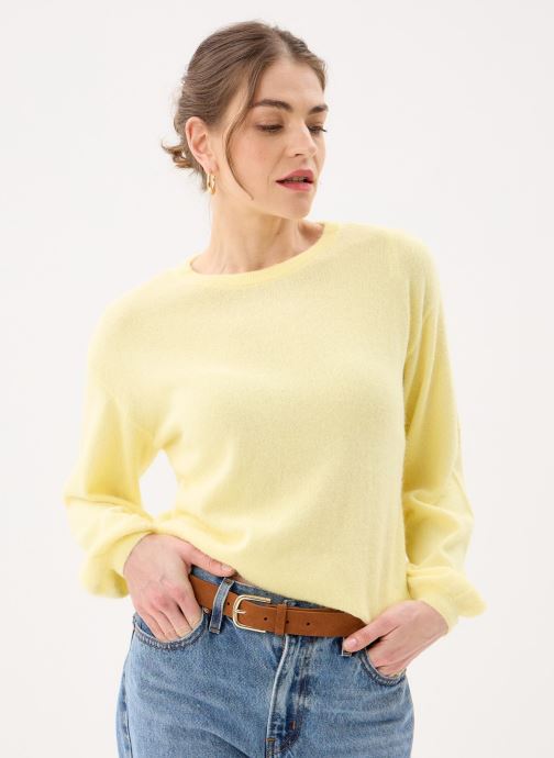 Pieces Truien Pcnaomi Ls O-Neck Knit Noos Bc dames geel