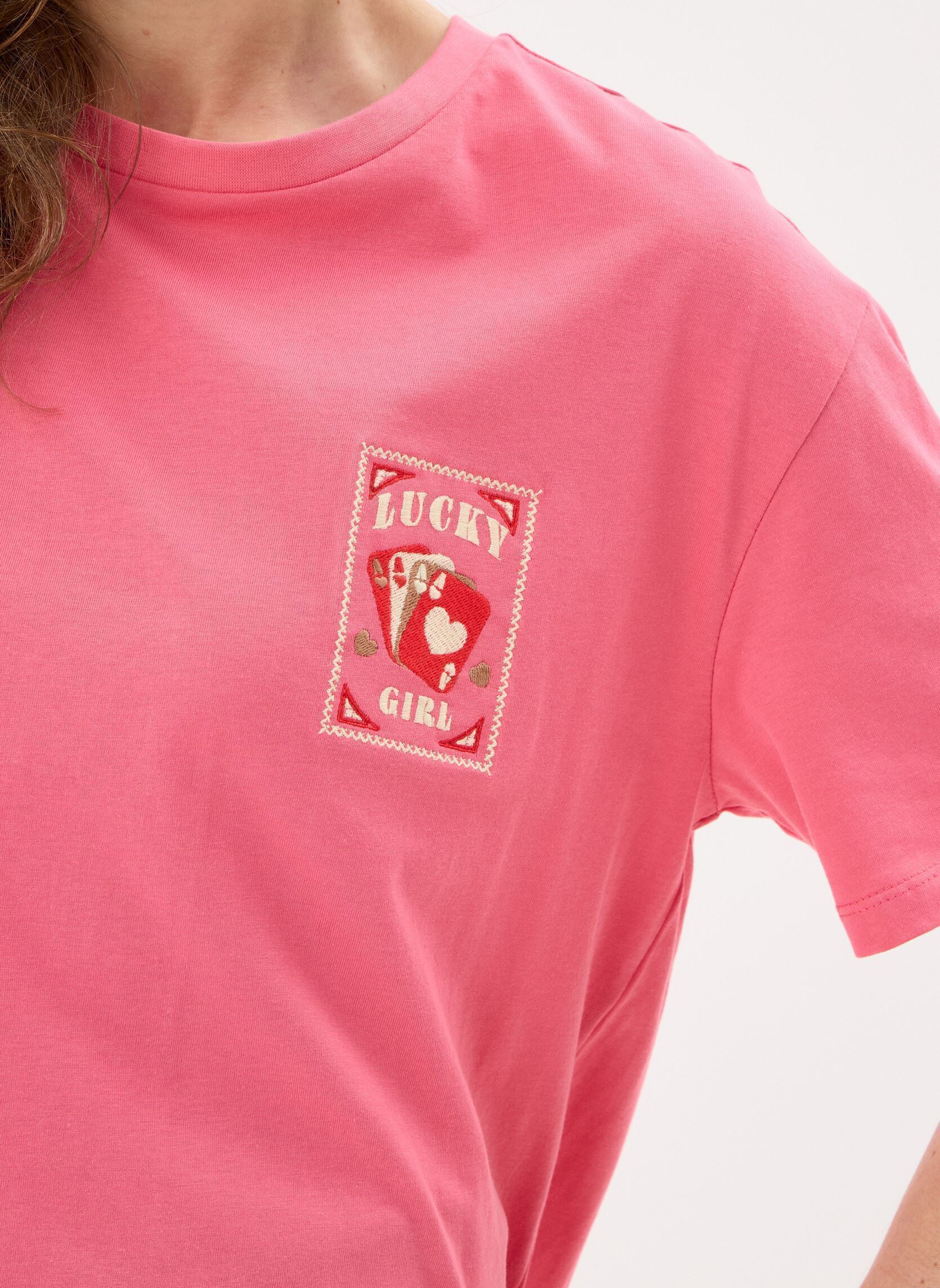 Kurzarm-T-Shirts Pceloise Ss Emb Tee Fc Bc damen rosa Pieces Kurzarm-T-Shirts Pceloise Ss Emb Tee Fc Bc damen rosa Fruit Dove