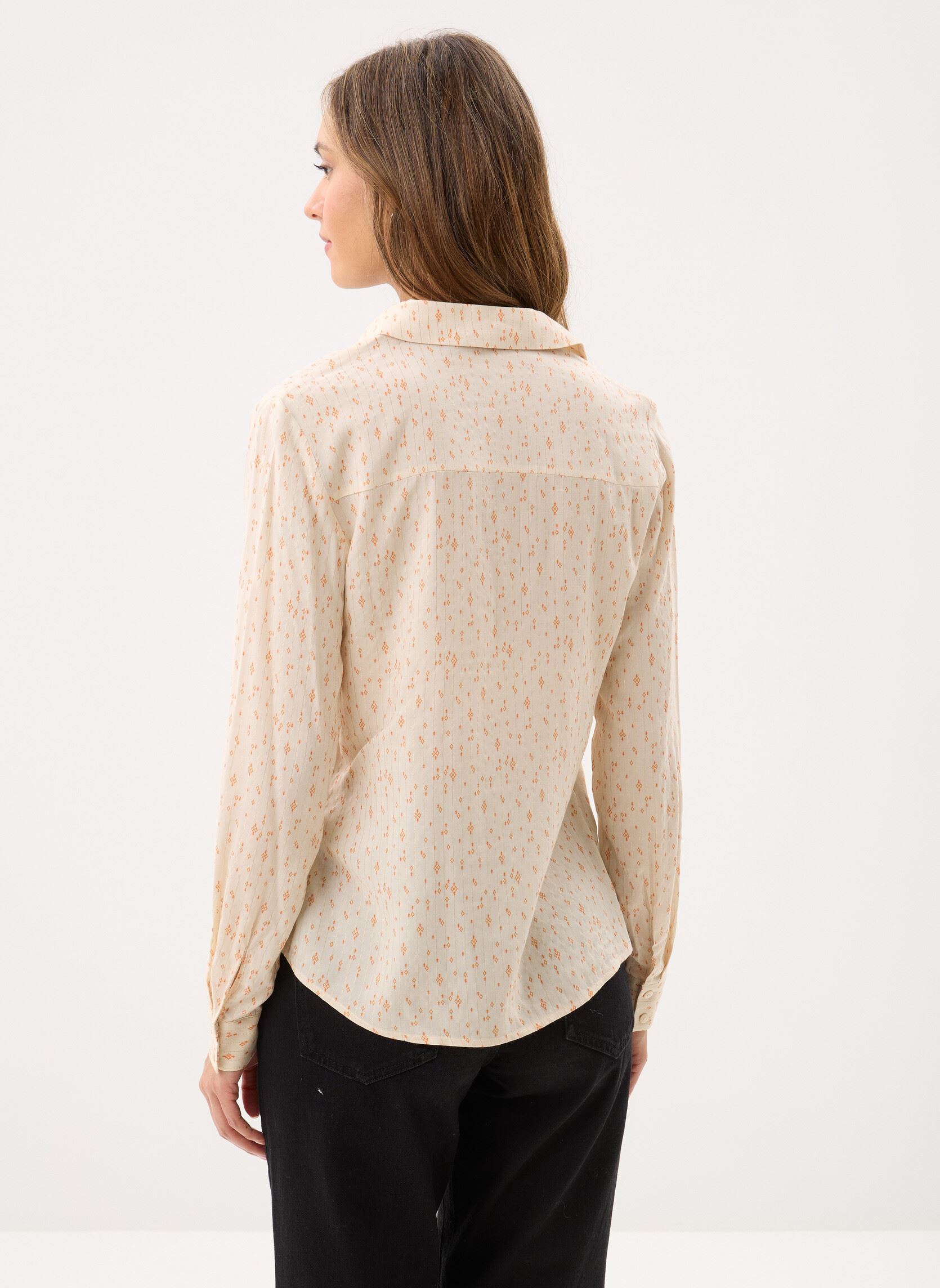 Langarm-Hemden Pcmarijane Ls Shirt Wvn Fc damen beige Pieces Langarm-Hemden Pcmarijane Ls Shirt Wvn Fc damen beige Birch