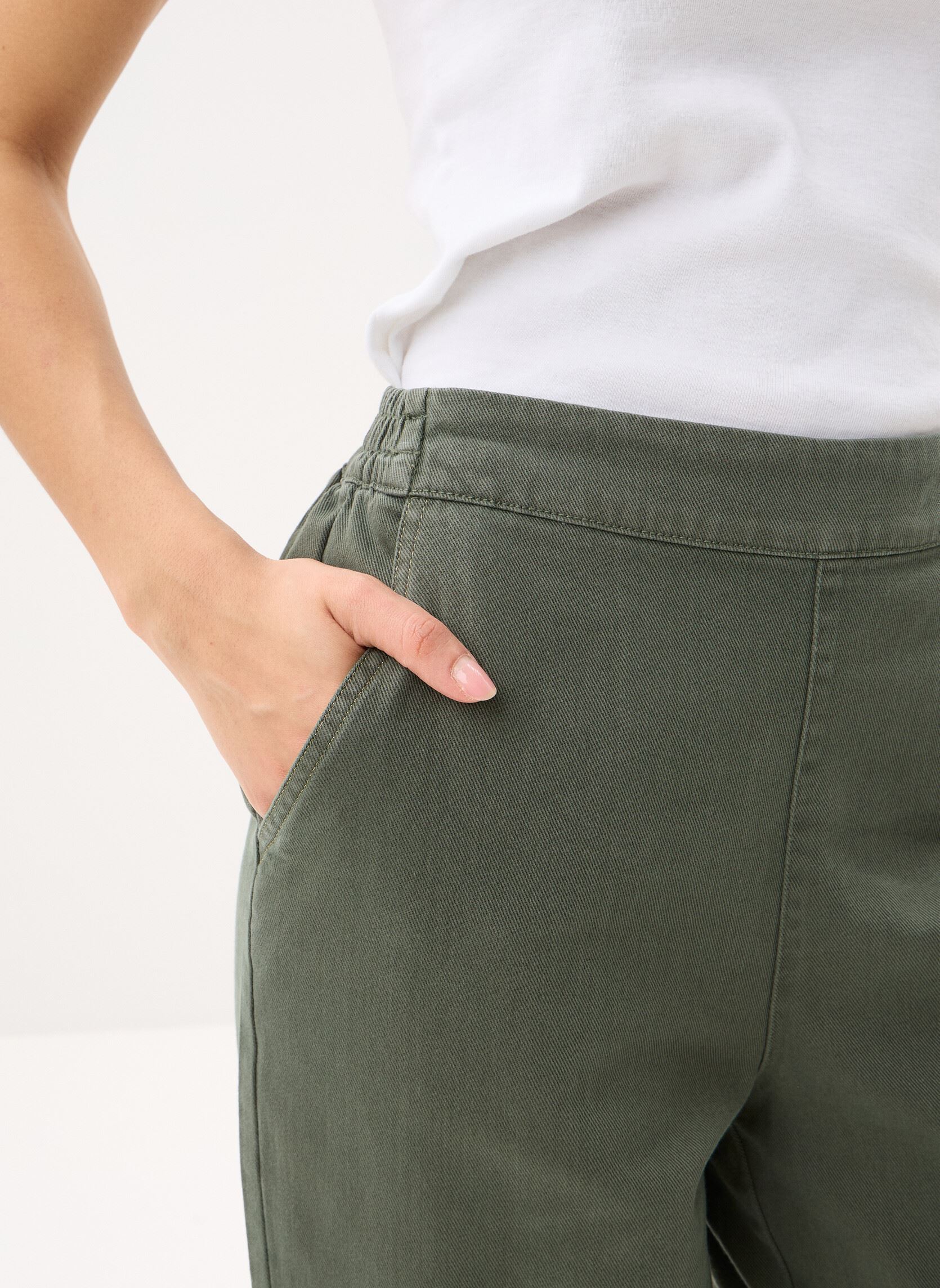 Pantalons droit Pcsally Hw Ankle Pants Wvn Fc femme vert Pieces Pantalons droit Pcsally Hw Ankle Pants Wvn Fc femme vert KALAMATA