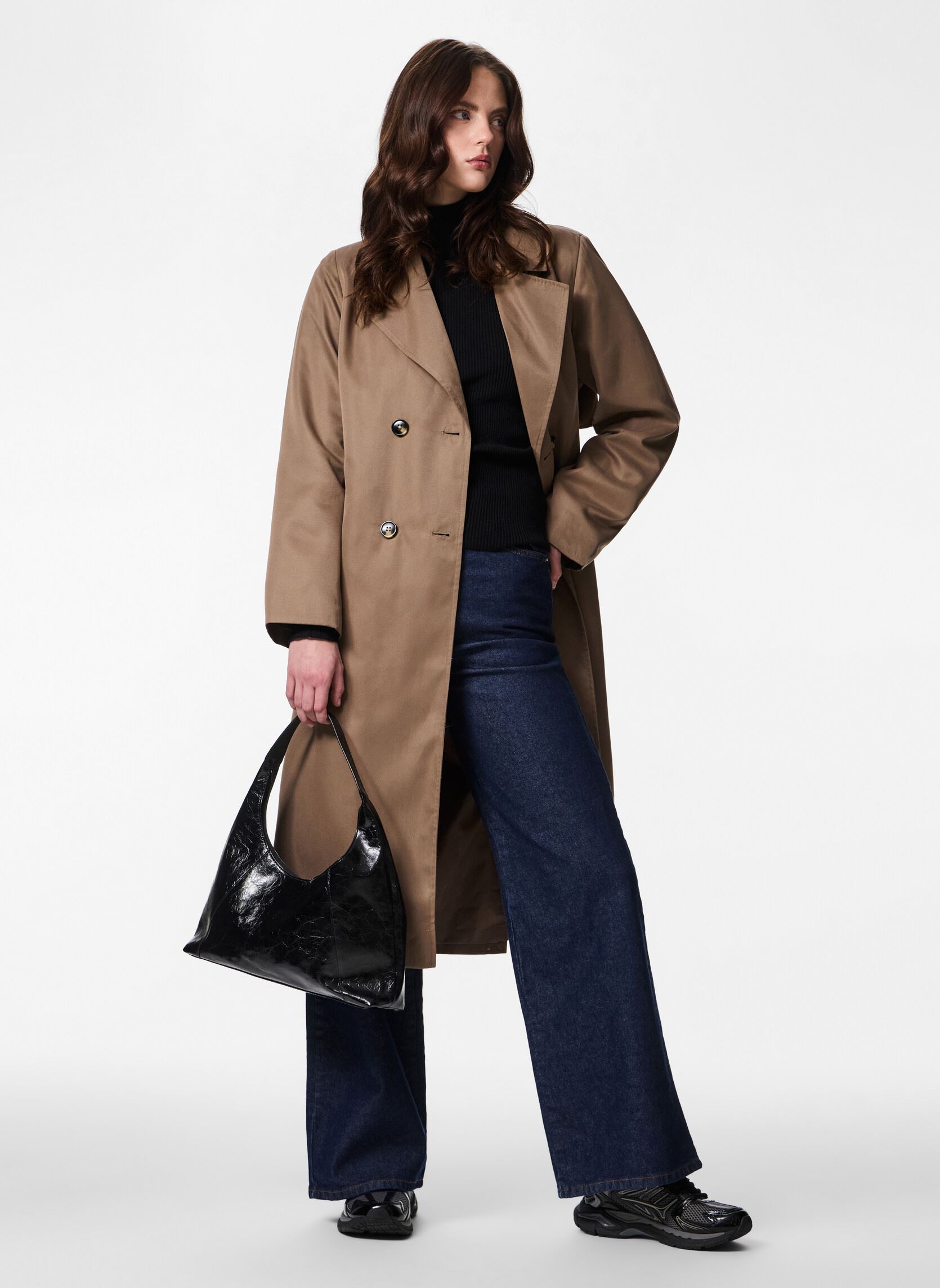 Trenchcoats Pcscarlett Ls Trenchcoat Noos Bc dames bruin Pieces Trenchcoats Pcscarlett Ls Trenchcoat Noos Bc dames bruin BROWN LENTIL