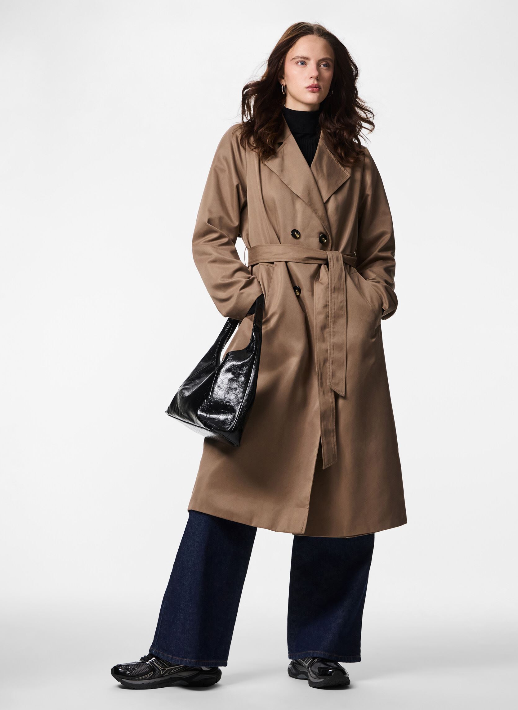 Trenchcoats Pcscarlett Ls Trenchcoat Noos Bc dames bruin Pieces Trenchcoats Pcscarlett Ls Trenchcoat Noos Bc dames bruin BROWN LENTIL