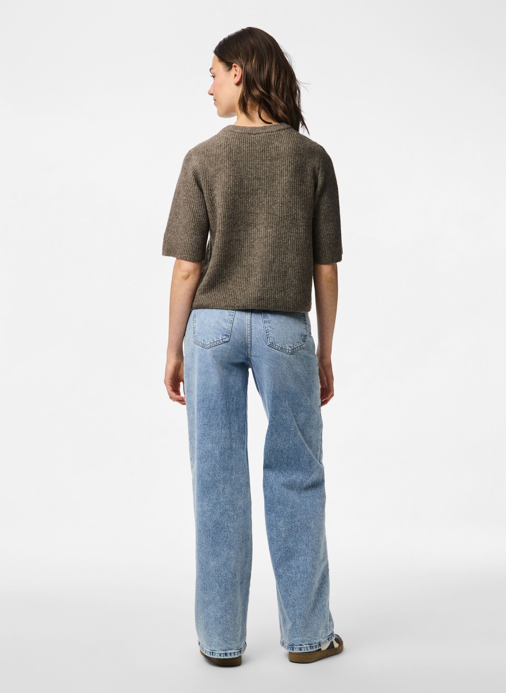 Pullover Pcsilly Ss O-Neck Knit Cardigan Noos Bc damen braun Pieces Pullover Pcsilly Ss O-Neck Knit Cardigan Noos Bc damen braun morel