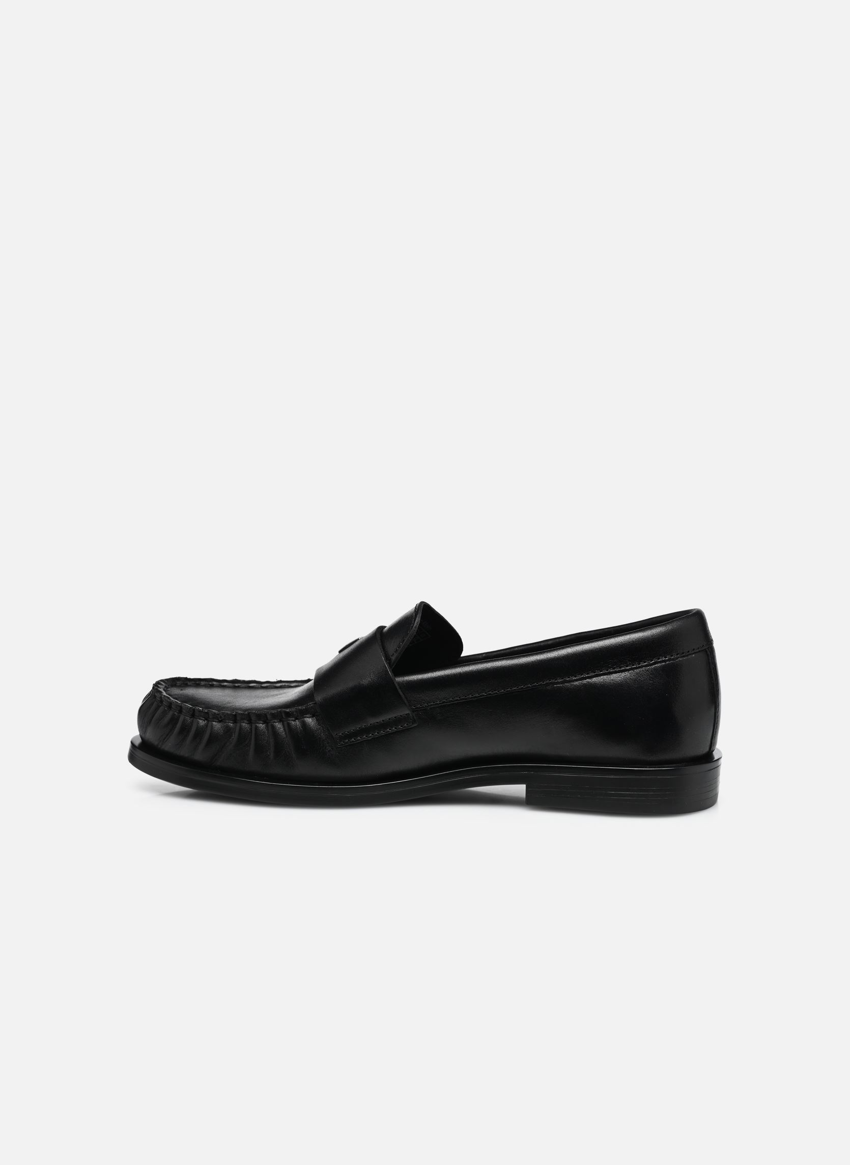 Mocasines ROUND LOAFER LTH HDW mujer negro Calvin Klein Mocasines ROUND LOAFER LTH HDW mujer negro BLACK