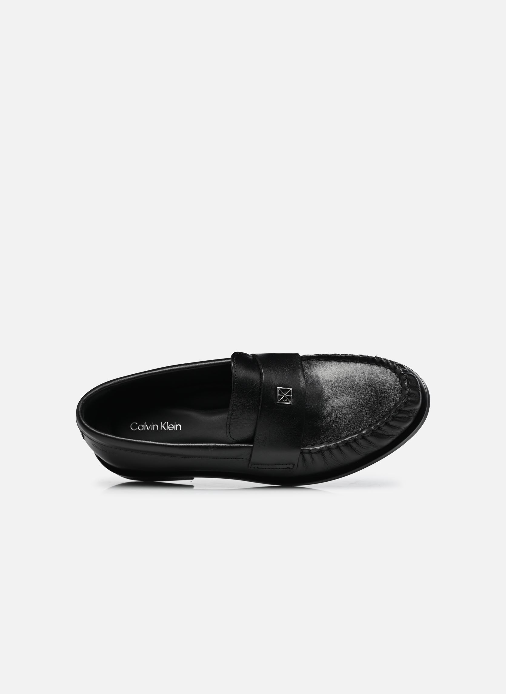 Mocasines ROUND LOAFER LTH HDW mujer negro Calvin Klein Mocasines ROUND LOAFER LTH HDW mujer negro BLACK