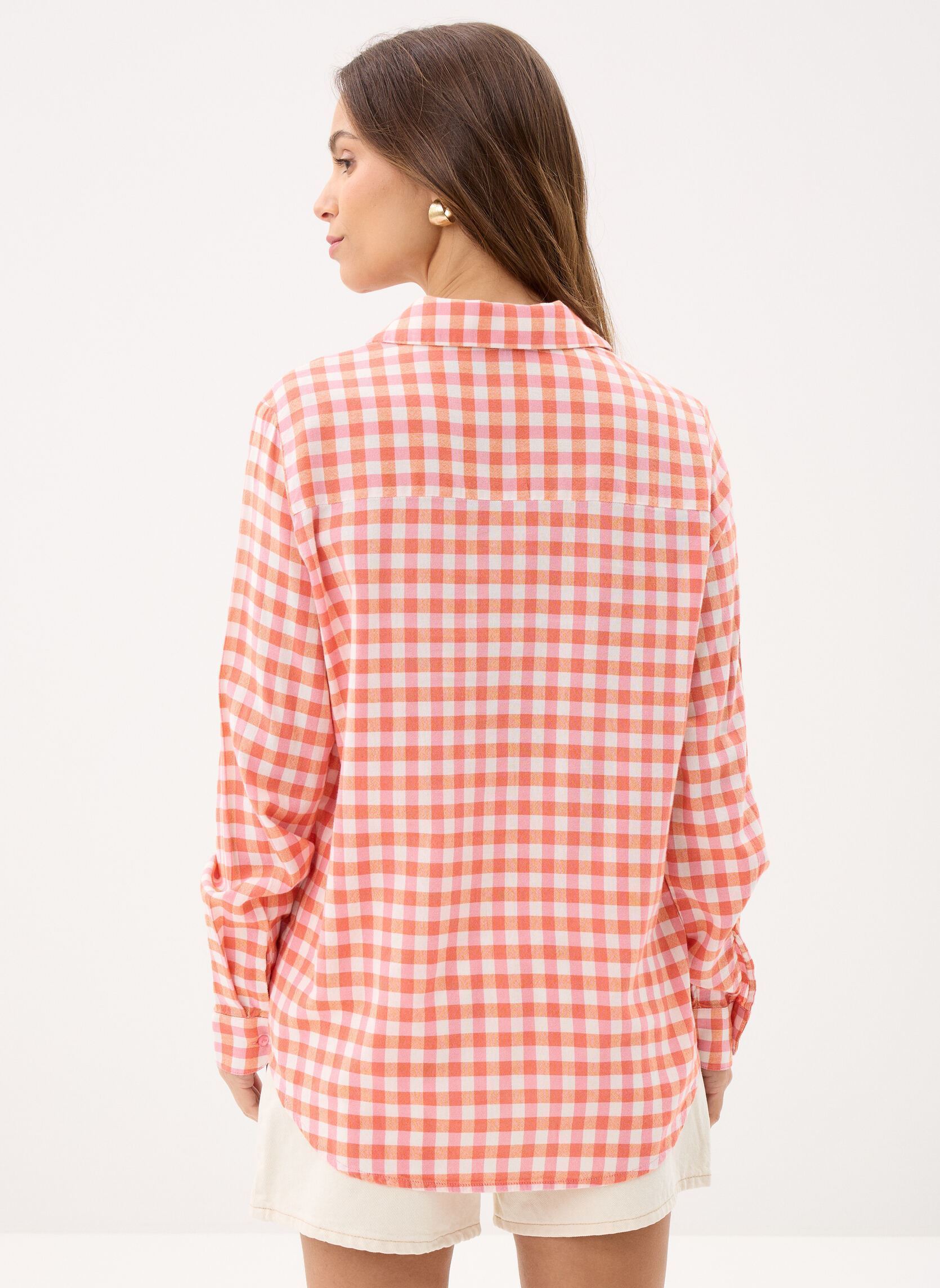 Chemises manches longues Pcalize Ls Check Shirt Fc femme blanc Pieces Chemises manches longues Pcalize Ls Check Shirt Fc femme blanc CLOUD DANCER