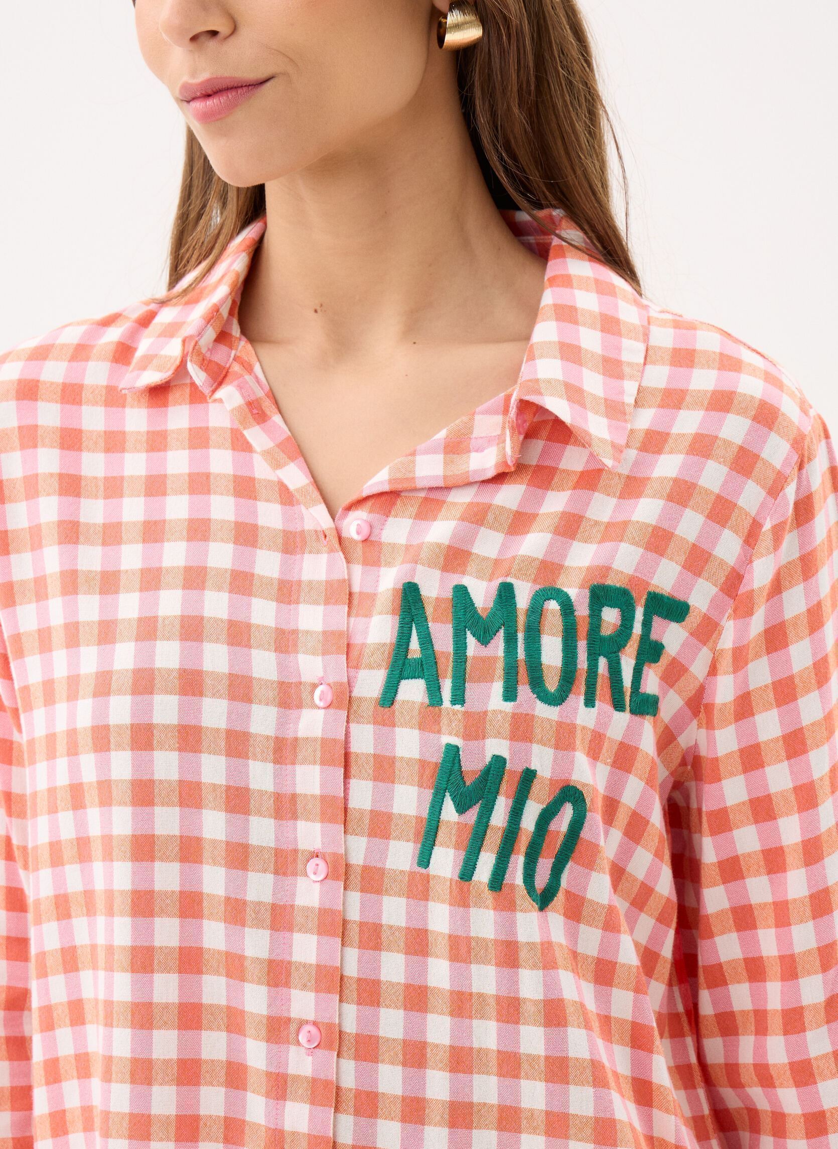 Chemises manches longues Pcalize Ls Check Shirt Fc femme blanc Pieces Chemises manches longues Pcalize Ls Check Shirt Fc femme blanc CLOUD DANCER