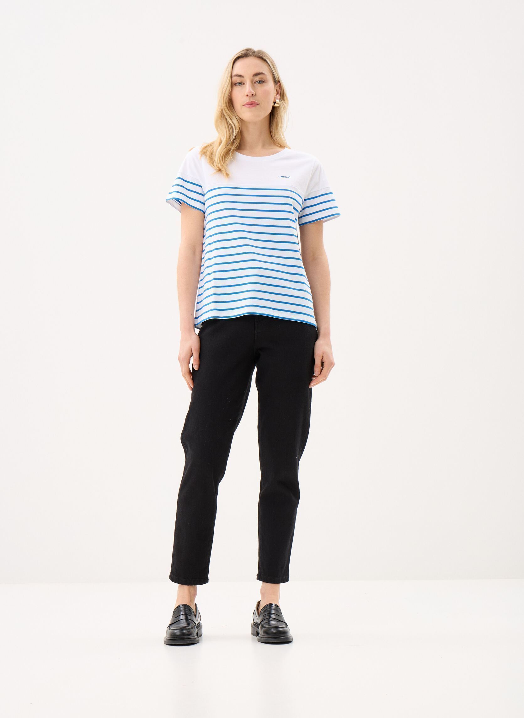 Tee-shirts manches courtes Pcamia Ss O Neck T-Shirt Jrs Fc Bc femme blanc Pieces Tee-shirts manches courtes Pcamia Ss O Neck T-Shirt Jrs Fc Bc femme blanc Bright white