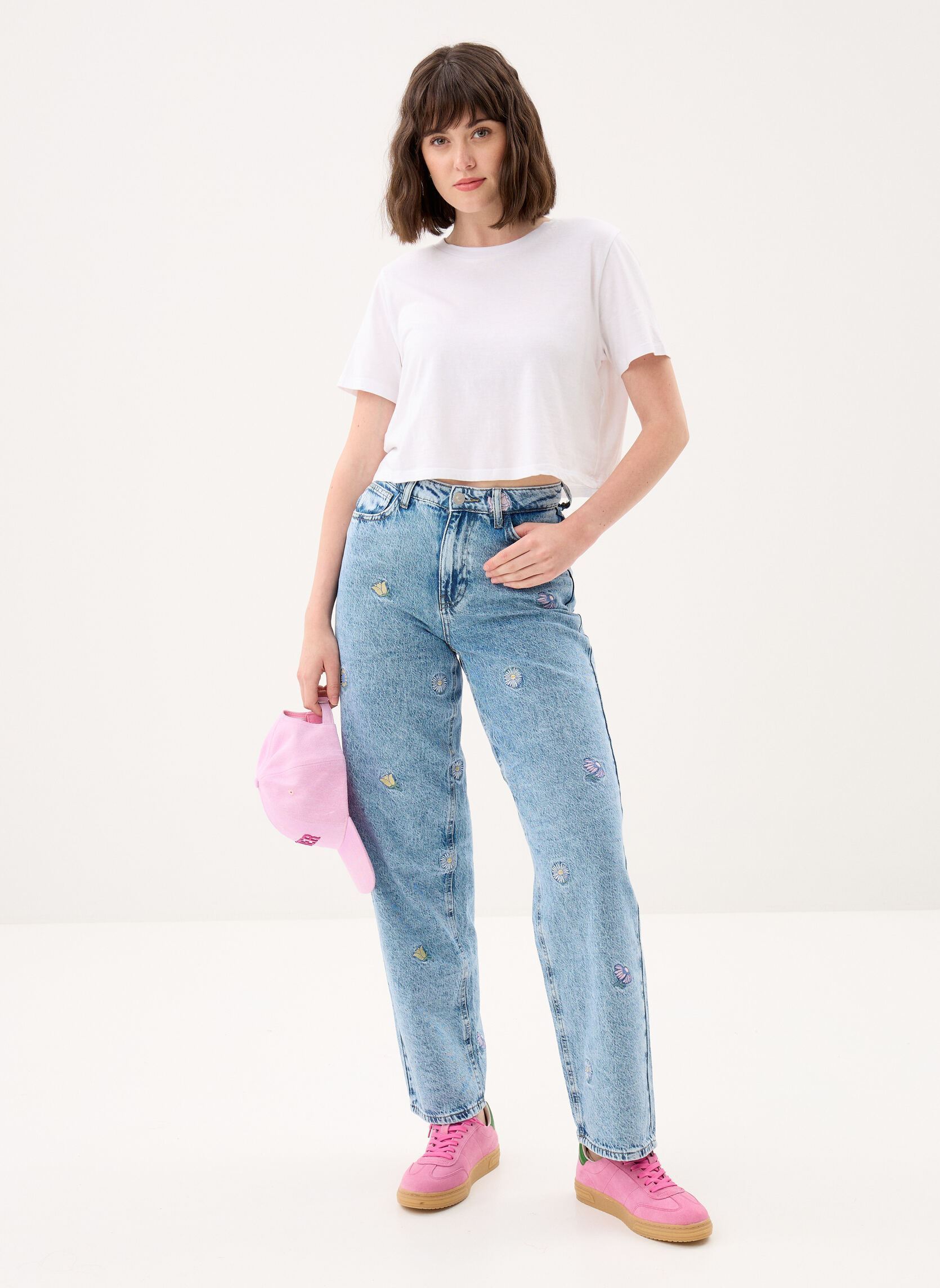 Rechte jeans / Straight Leg Jeans Pcbennie Mw Straight Denim Jeans dames blauw Pieces Rechte jeans / Straight Leg Jeans Pcbennie Mw Straight Denim Jeans dames blauw Light Blue Denim