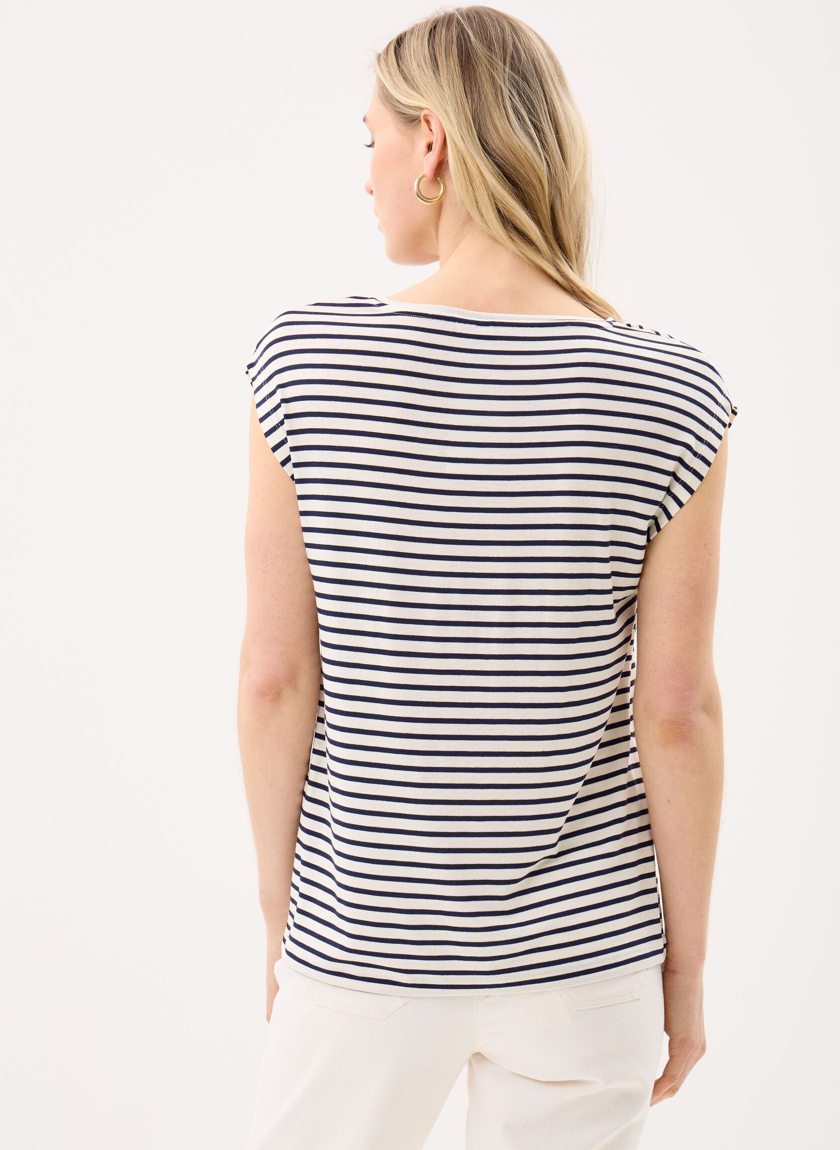 Tee-shirts manches courtes Pcbillo Emb Jrs Tee Bc femme bleu Pieces Tee-shirts manches courtes Pcbillo Emb Jrs Tee Bc femme bleu Maritime Blue