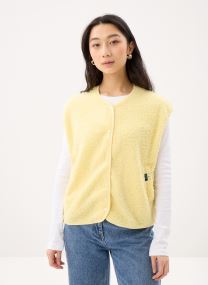 Westen Pckatty Teddy Vest Noos Bc damen gelb