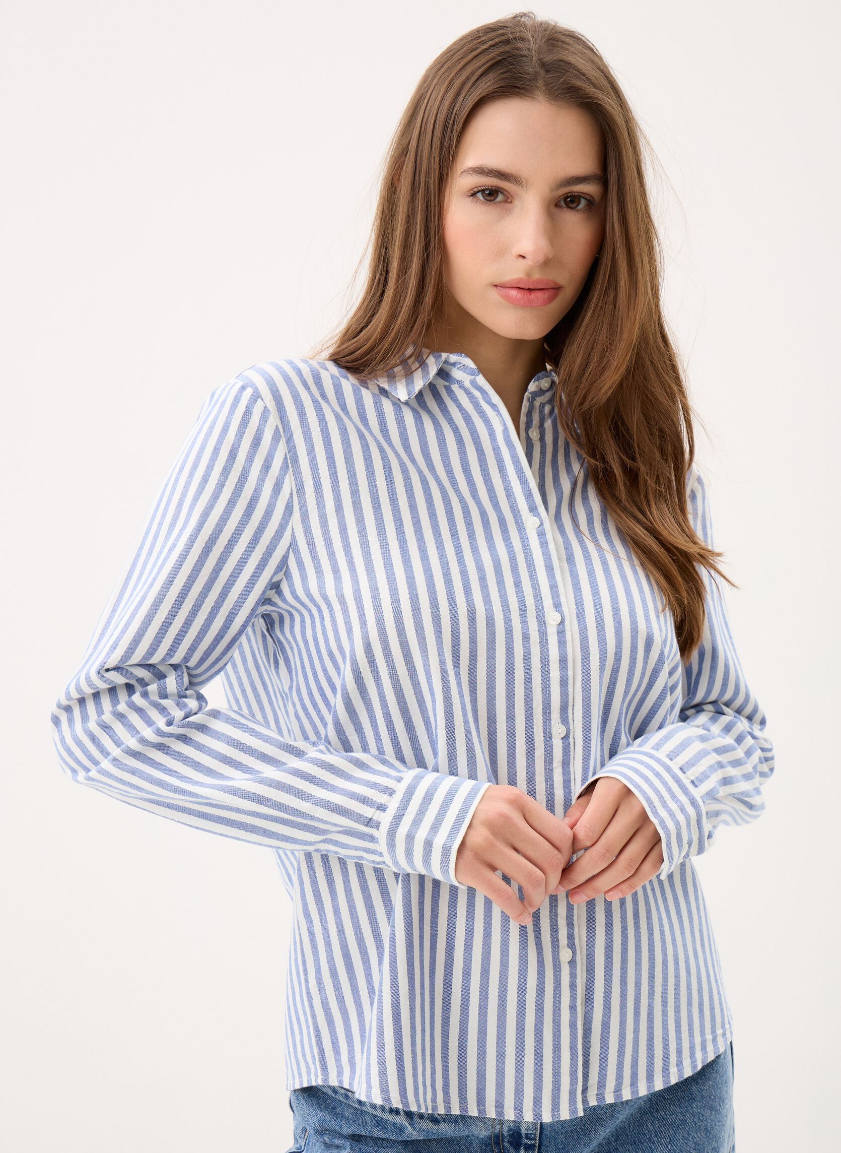 Langarm-Hemden Pcmarini Ls Shirt Fc Bc damen weiß Pieces Langarm-Hemden Pcmarini Ls Shirt Fc Bc damen weiß BRIGHT WHITE