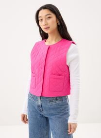 Westen Pcsaria Short Quilt Vest damen rosa Pieces Westen Pcsaria Short Quilt Vest damen rosa FUCHSIA PURPLE