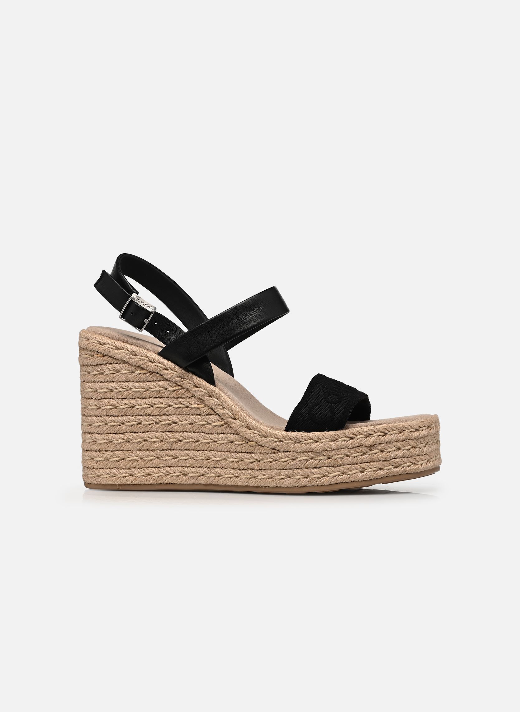 Strandsandalen WEDGE ESPAD 70 WEBBI damen schwarz Calvin Klein Strandsandalen WEDGE ESPAD 70 WEBBI damen schwarz Black