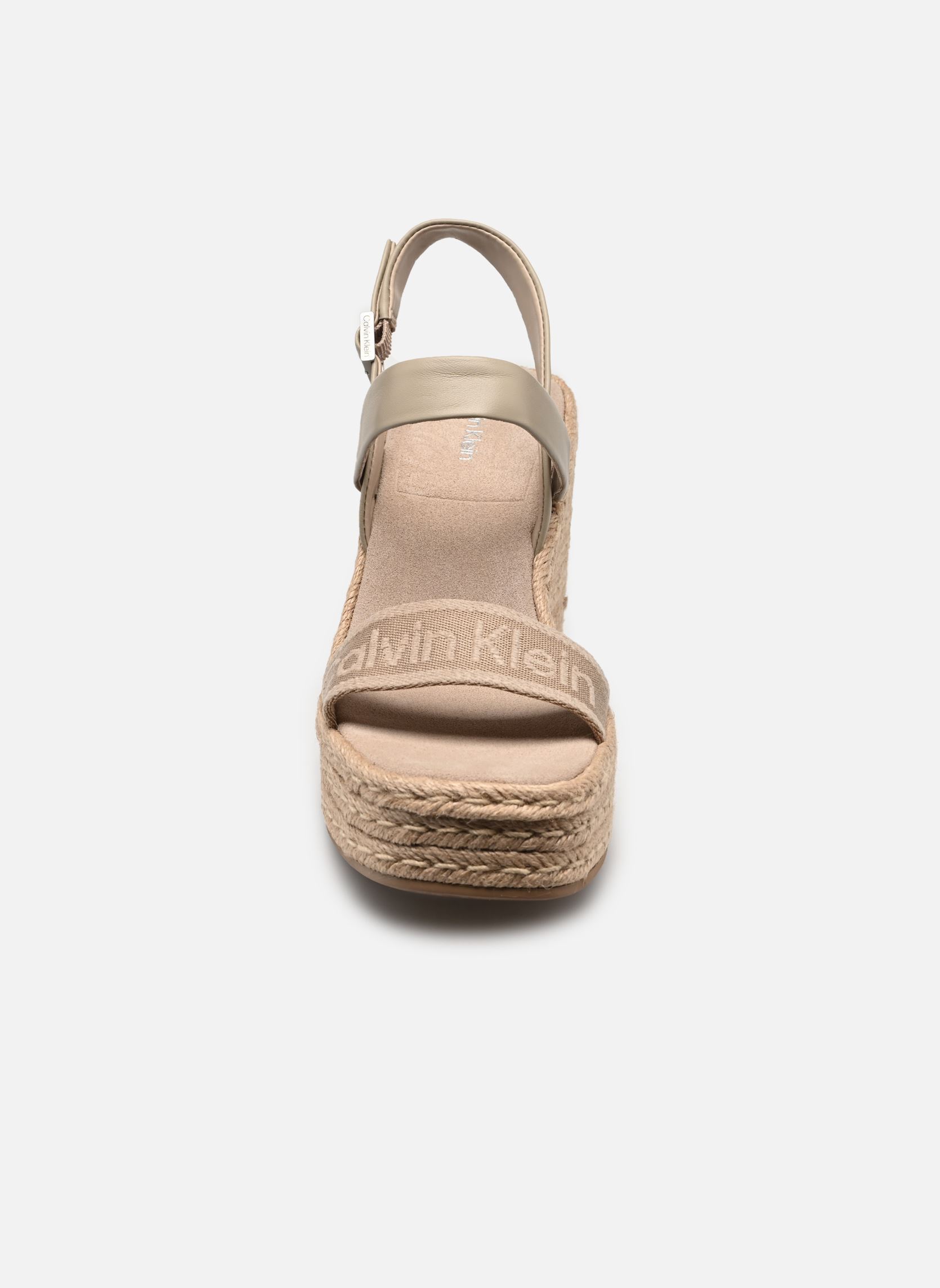 Strandsandalen WEDGE ESPAD 70 WEBBI damen grau Calvin Klein Strandsandalen WEDGE ESPAD 70 WEBBI damen grau Grey