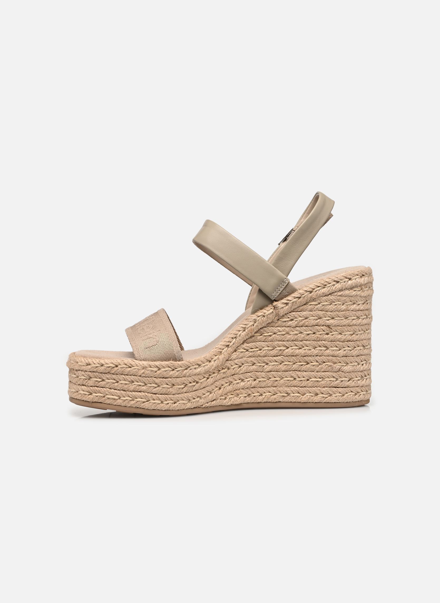 Strandsandalen WEDGE ESPAD 70 WEBBI damen grau Calvin Klein Strandsandalen WEDGE ESPAD 70 WEBBI damen grau Grey