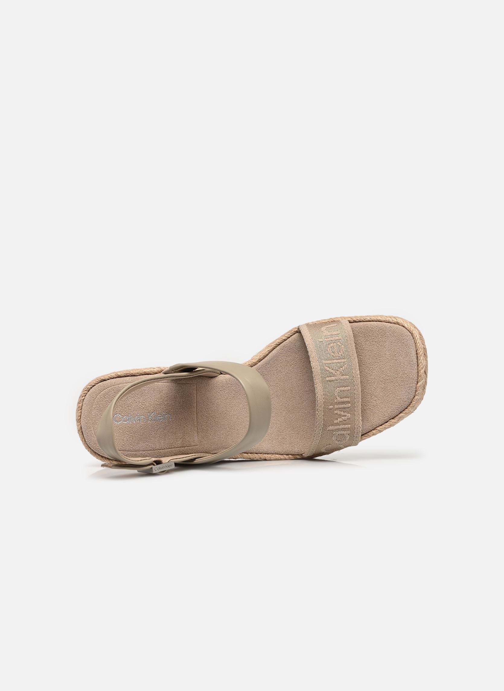 Strandsandalen WEDGE ESPAD 70 WEBBI damen grau Calvin Klein Strandsandalen WEDGE ESPAD 70 WEBBI damen grau Grey