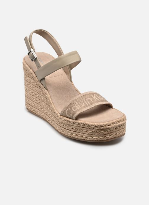 Calvin Klein Strandsandalen WEDGE ESPAD 70 WEBBI dames grijs