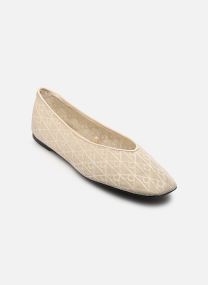 Strandsandalen SQUARE BALLERINA AOP damen grau
