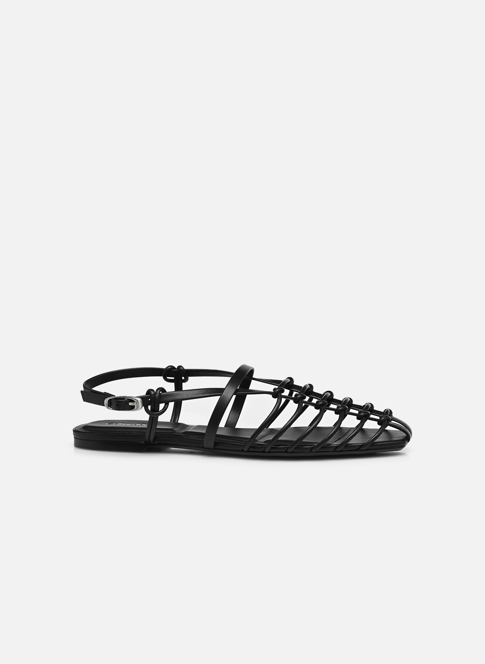 Sandales de plage SQUARE BALLERINA STR femme noir Calvin Klein Sandales de plage SQUARE BALLERINA STR femme noir BLACK