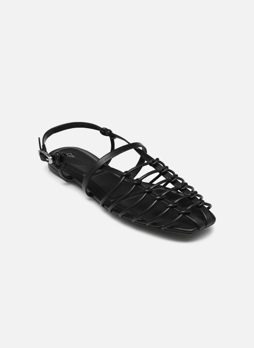 Calvin Klein Sandales de plage SQUARE BALLERINA STR femme noir