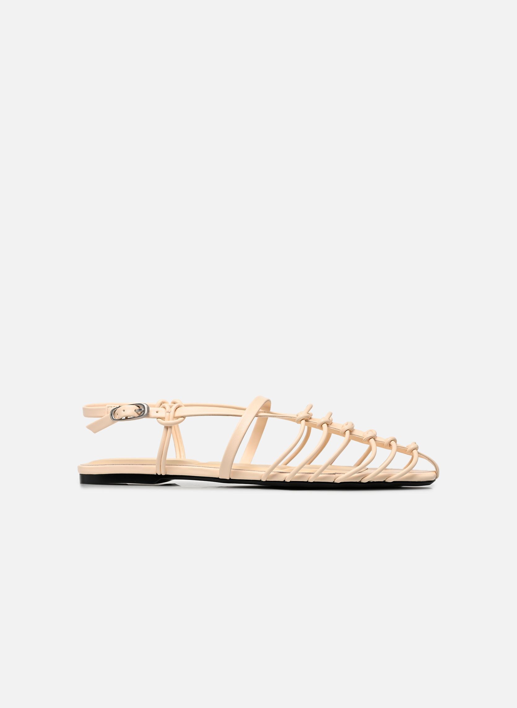 Strandsandalen SQUARE BALLERINA STR damen beige Calvin Klein Strandsandalen SQUARE BALLERINA STR damen beige YELLOW