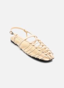 Strandsandalen SQUARE BALLERINA STR damen beige Calvin Klein Strandsandalen SQUARE BALLERINA STR damen beige YELLOW