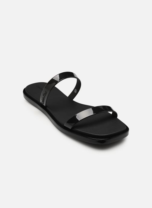 Calvin Klein Sandales de plage JELLY SNDL DOUB BAR femme noir