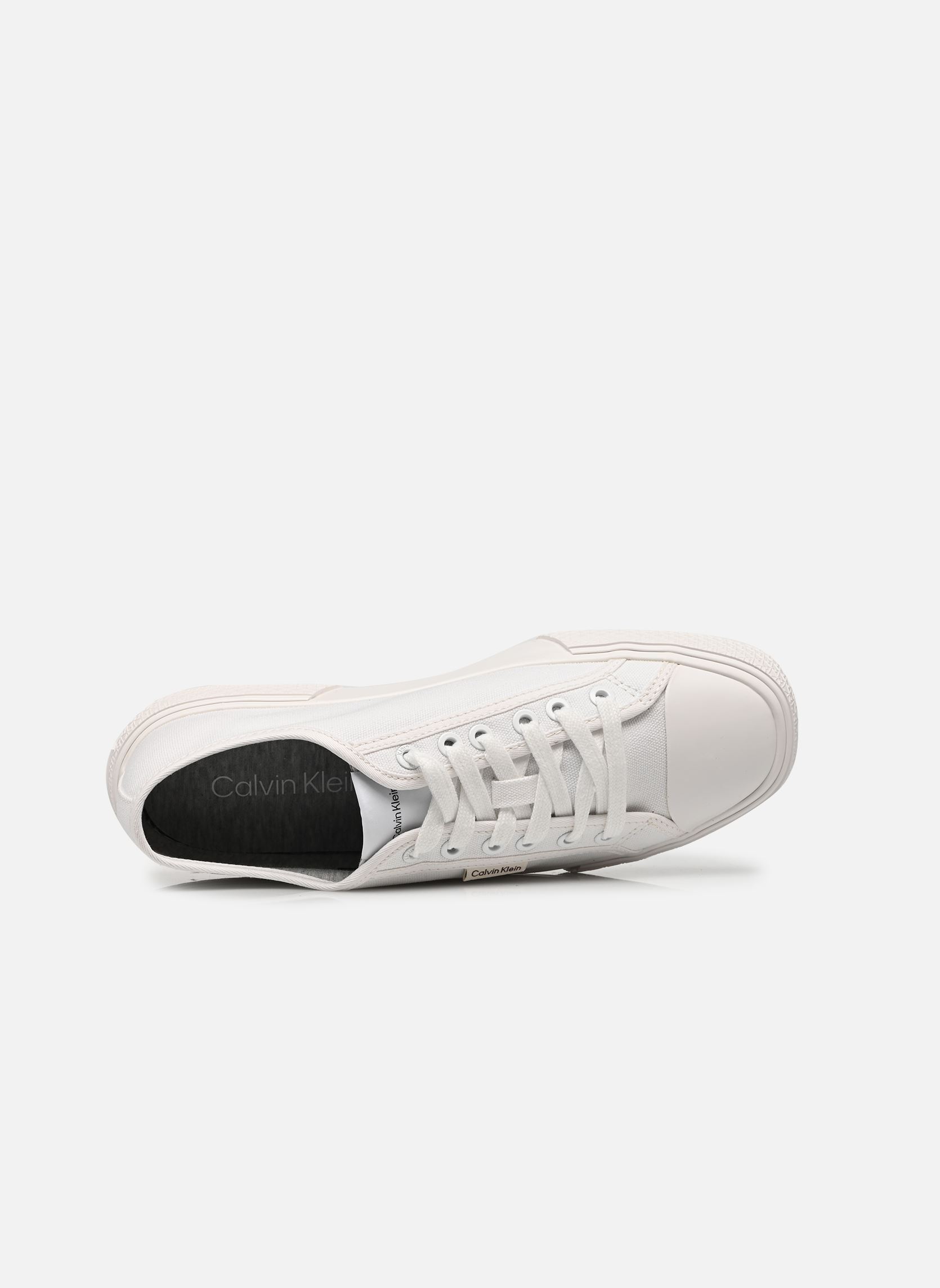 Niedrige Sneaker VULC LACE UP CANVAS damen weiß Calvin Klein Niedrige Sneaker VULC LACE UP CANVAS damen weiß White