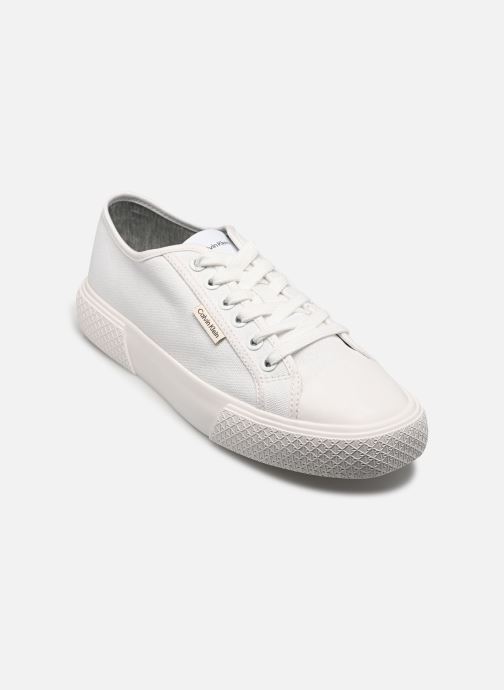 Calvin Klein Niedrige Sneaker VULC LACE UP CANVAS damen weiß