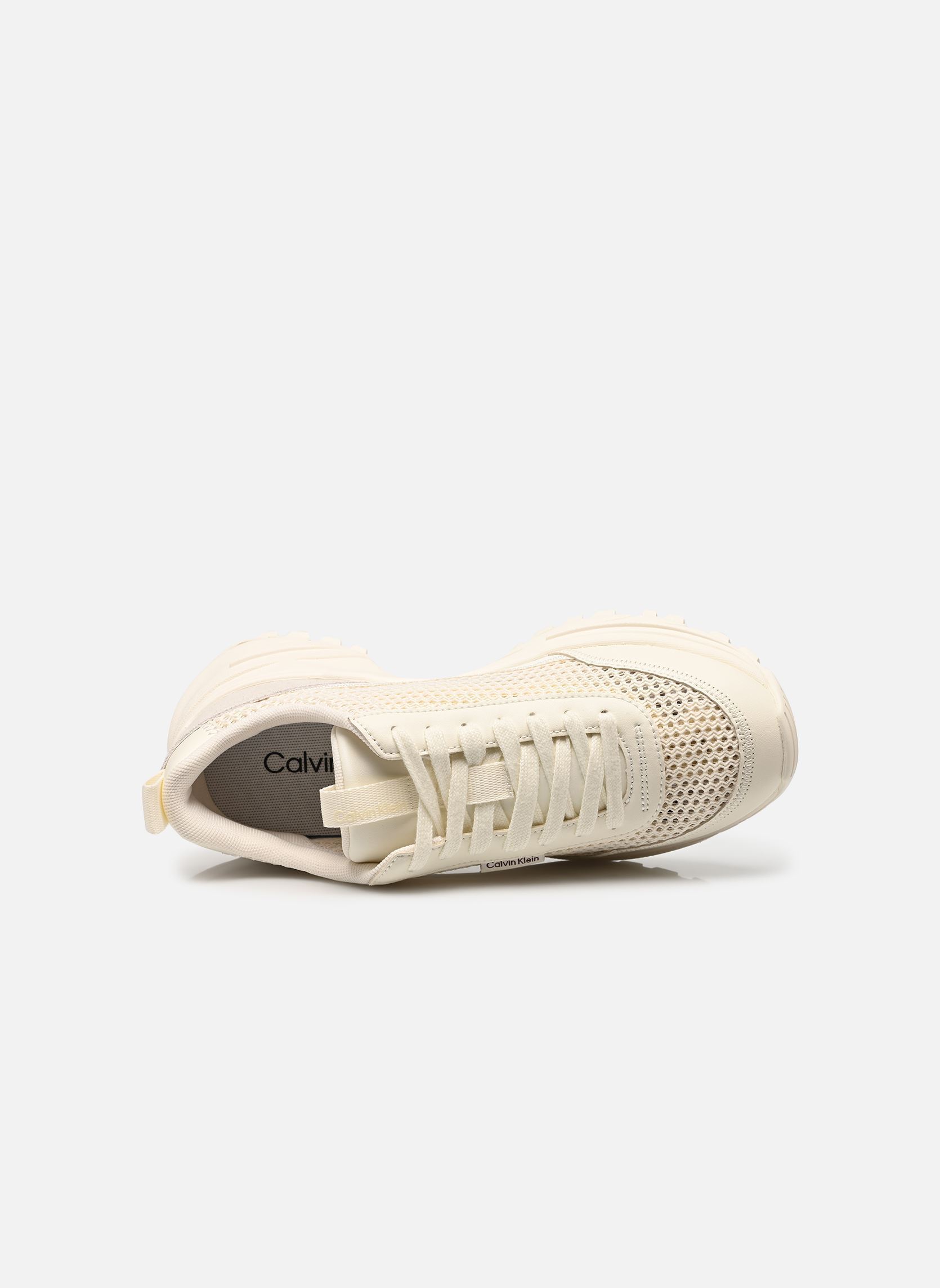 Niedrige Sneaker HIKE RUNNER LUP LIN damen weiß Calvin Klein Niedrige Sneaker HIKE RUNNER LUP LIN damen weiß White