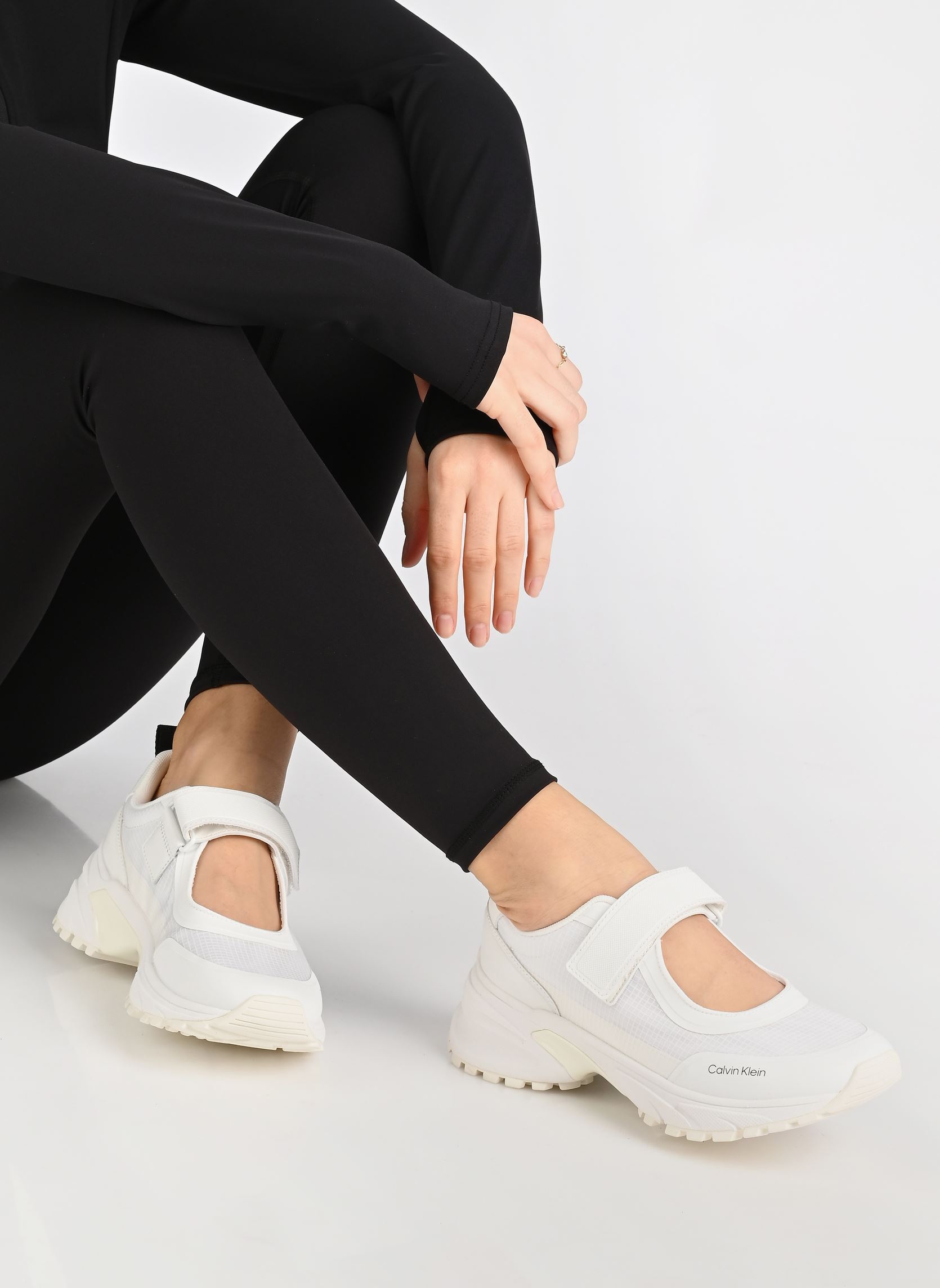 Baskets basses HIKE RUNNER SLIPON M femme blanc Calvin Klein Baskets basses HIKE RUNNER SLIPON M femme blanc WHITE