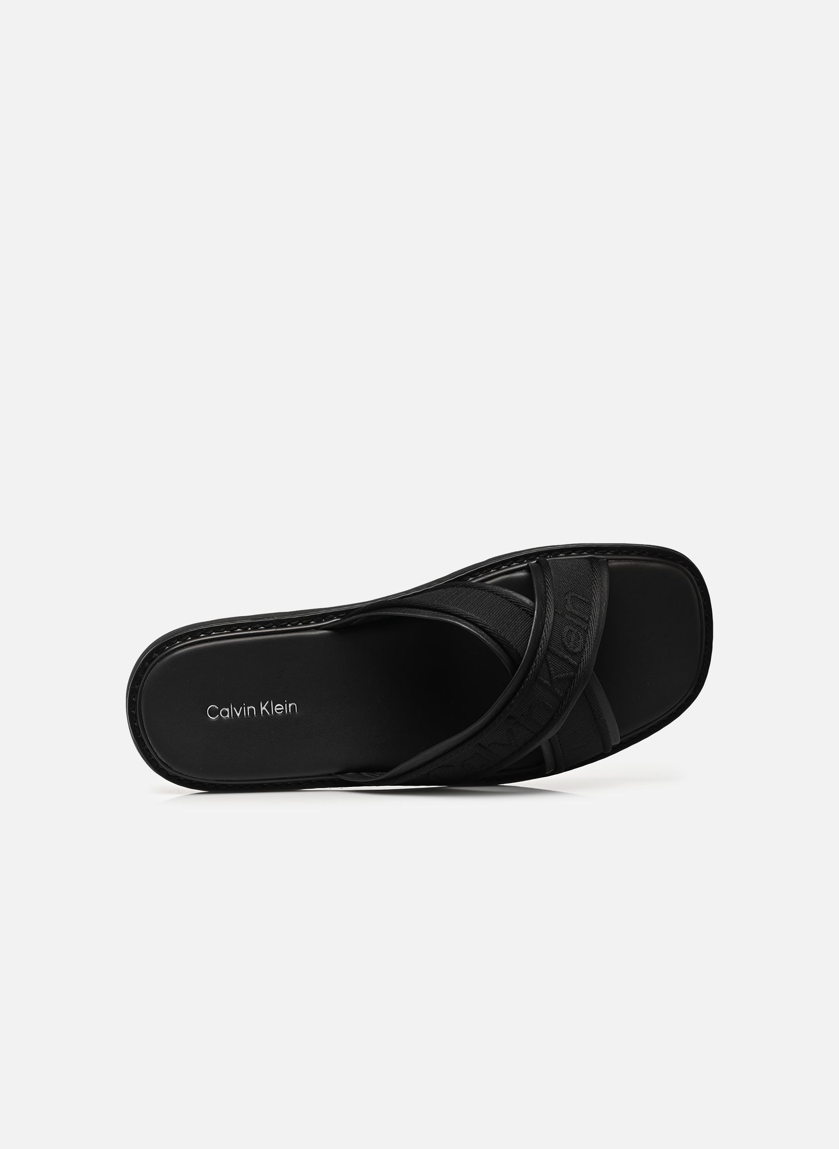 Sandales de bain SQ MOLDED SANDAL XCR homme noir Calvin Klein Sandales de bain SQ MOLDED SANDAL XCR homme noir BLACK 1