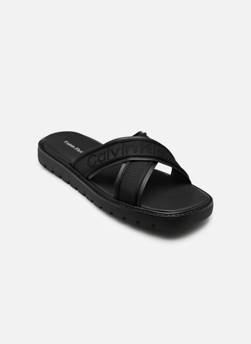 Calvin Klein Sandales de bain SQ MOLDED SANDAL XCR homme noir
