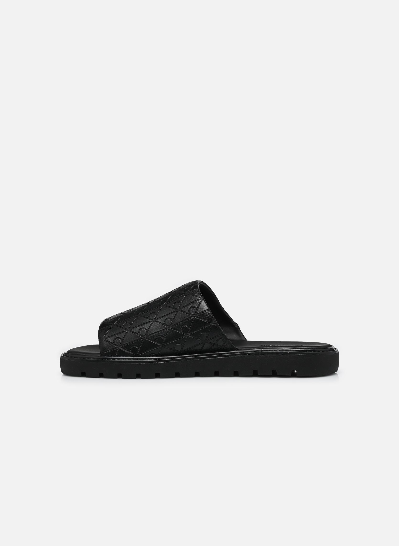 Sandales de bain SQ MOLDED SANDAL SLI homme noir Calvin Klein Sandales de bain SQ MOLDED SANDAL SLI homme noir Black