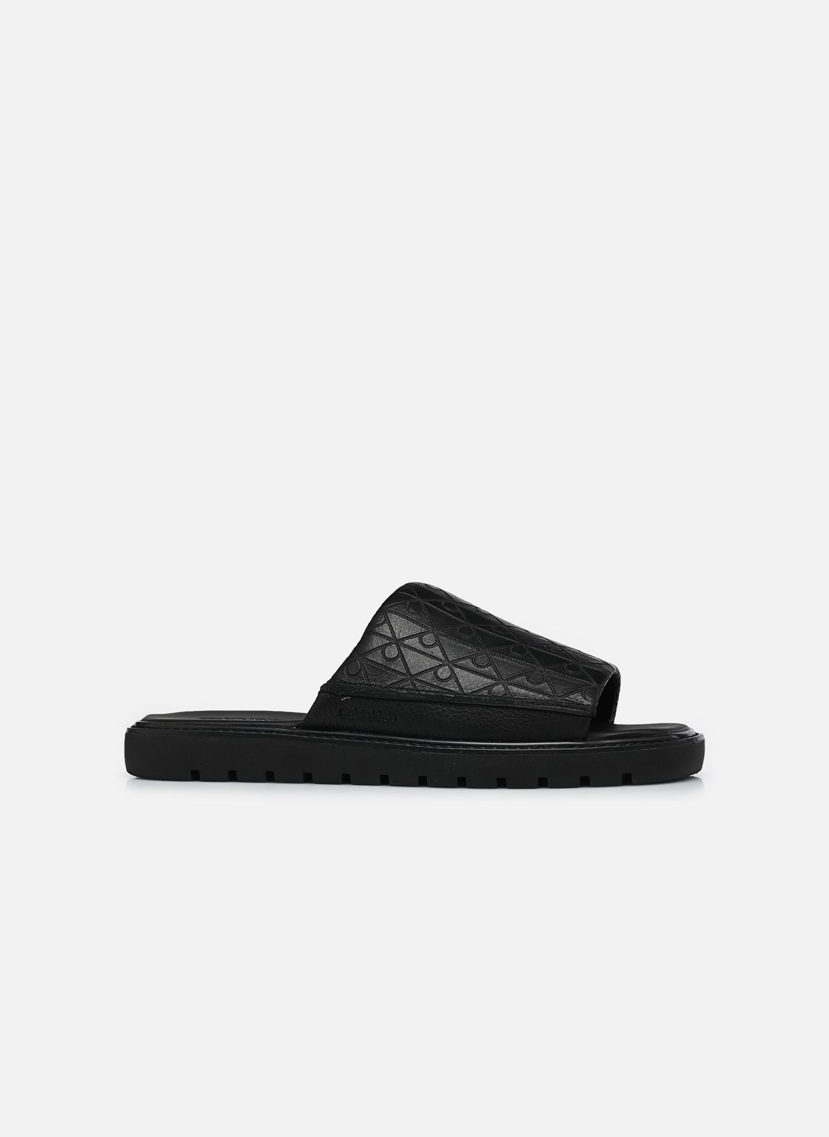 Sandales de bain SQ MOLDED SANDAL SLI homme noir Calvin Klein Sandales de bain SQ MOLDED SANDAL SLI homme noir Black