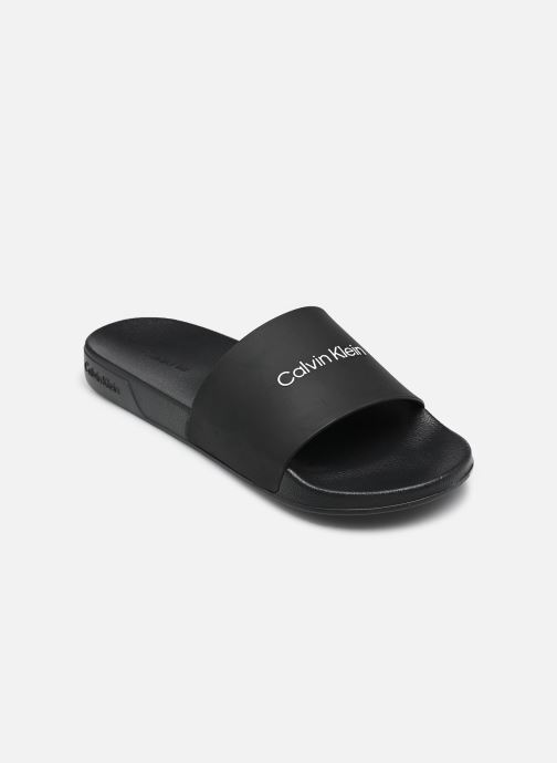 Calvin Klein Sandales de bain ESS SLIDE MONOBRAND homme noir