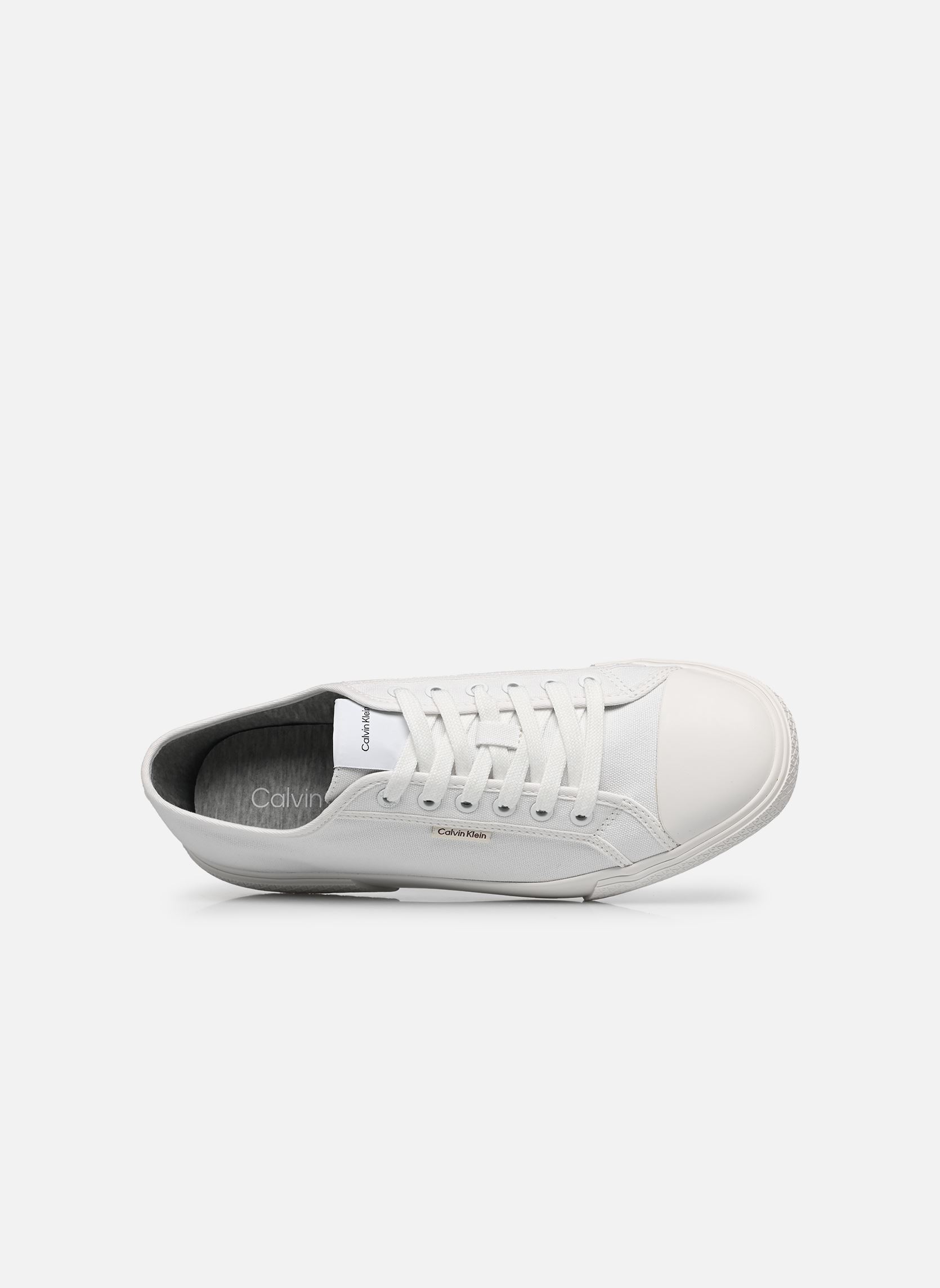 Baskets toile VULC LACEUP CV homme blanc Calvin Klein Baskets toile VULC LACEUP CV homme blanc WHITE