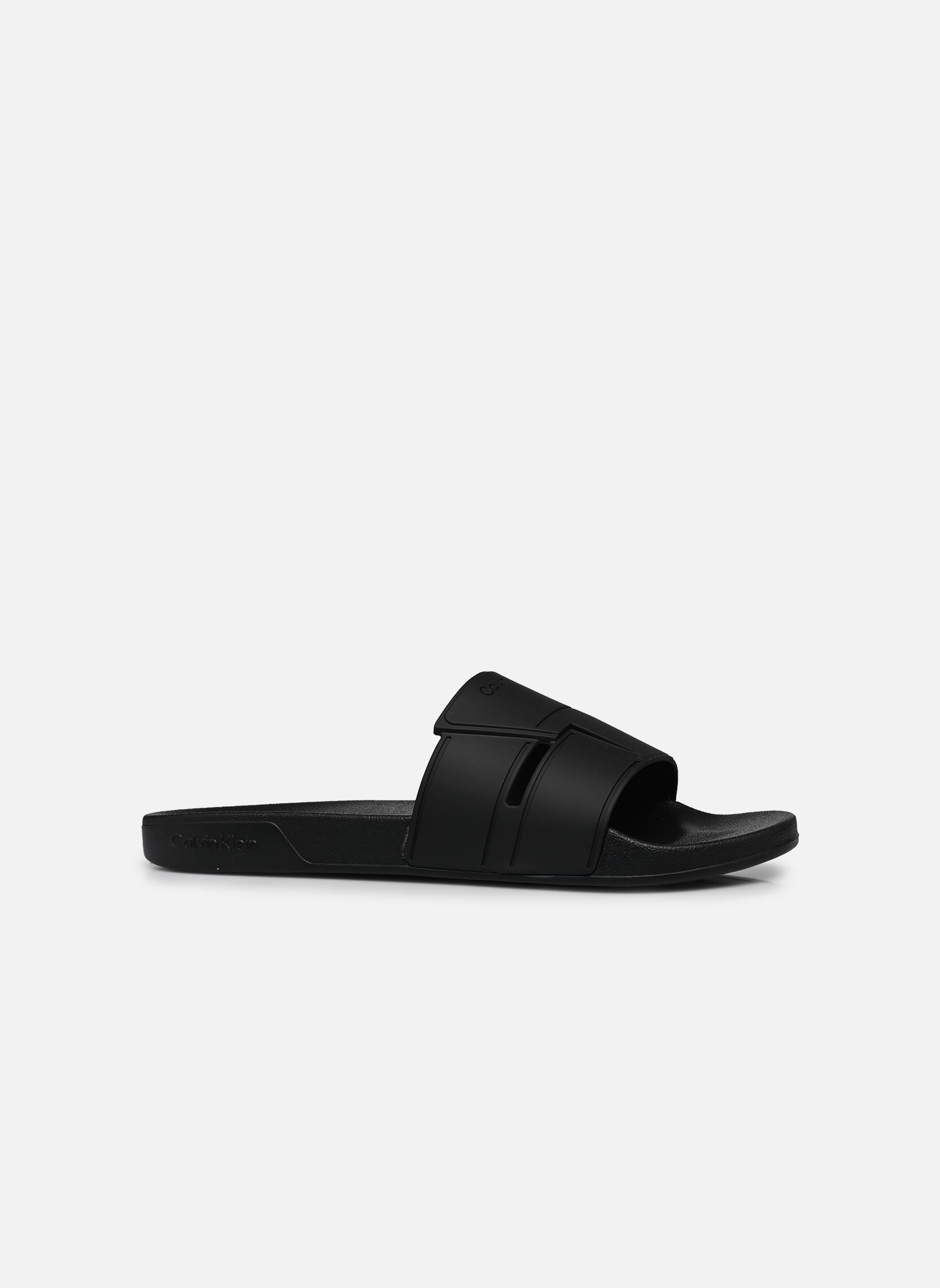 Badeschlappen ESS SLIDE DOUBLE T herren schwarz Calvin Klein Badeschlappen ESS SLIDE DOUBLE T herren schwarz BLACK